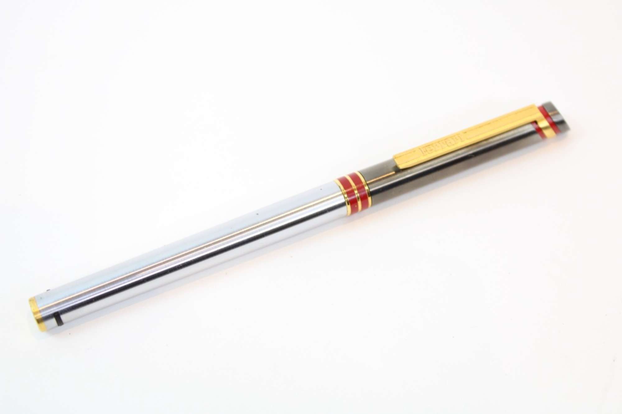 1980s Ferrari Formula Cartier Silver Fountain Pen Set-Sold