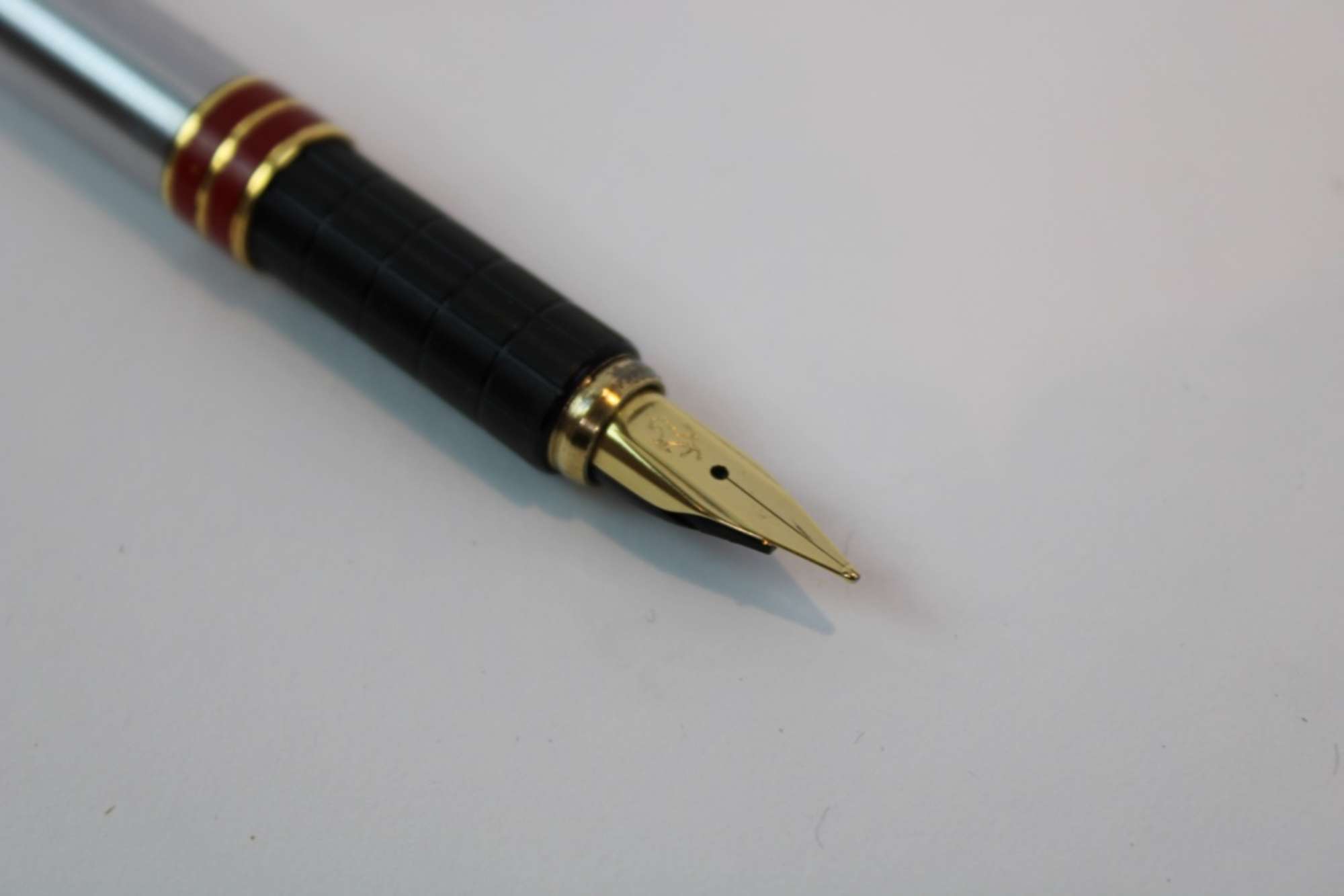 1980s Ferrari Formula Cartier Silver Fountain Pen Set-Sold