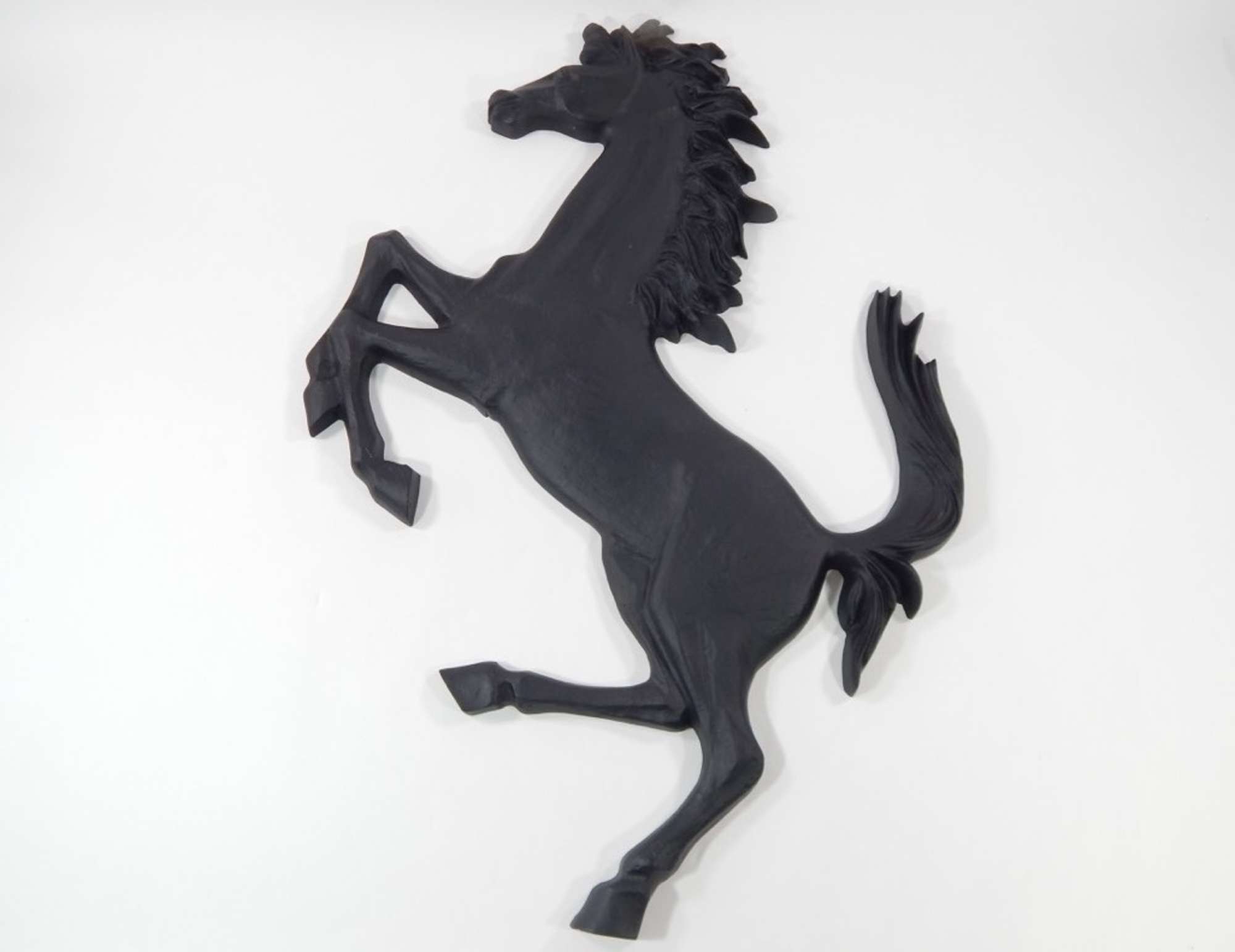 Large Aluminium Prancing Horse Wall Art-Sold