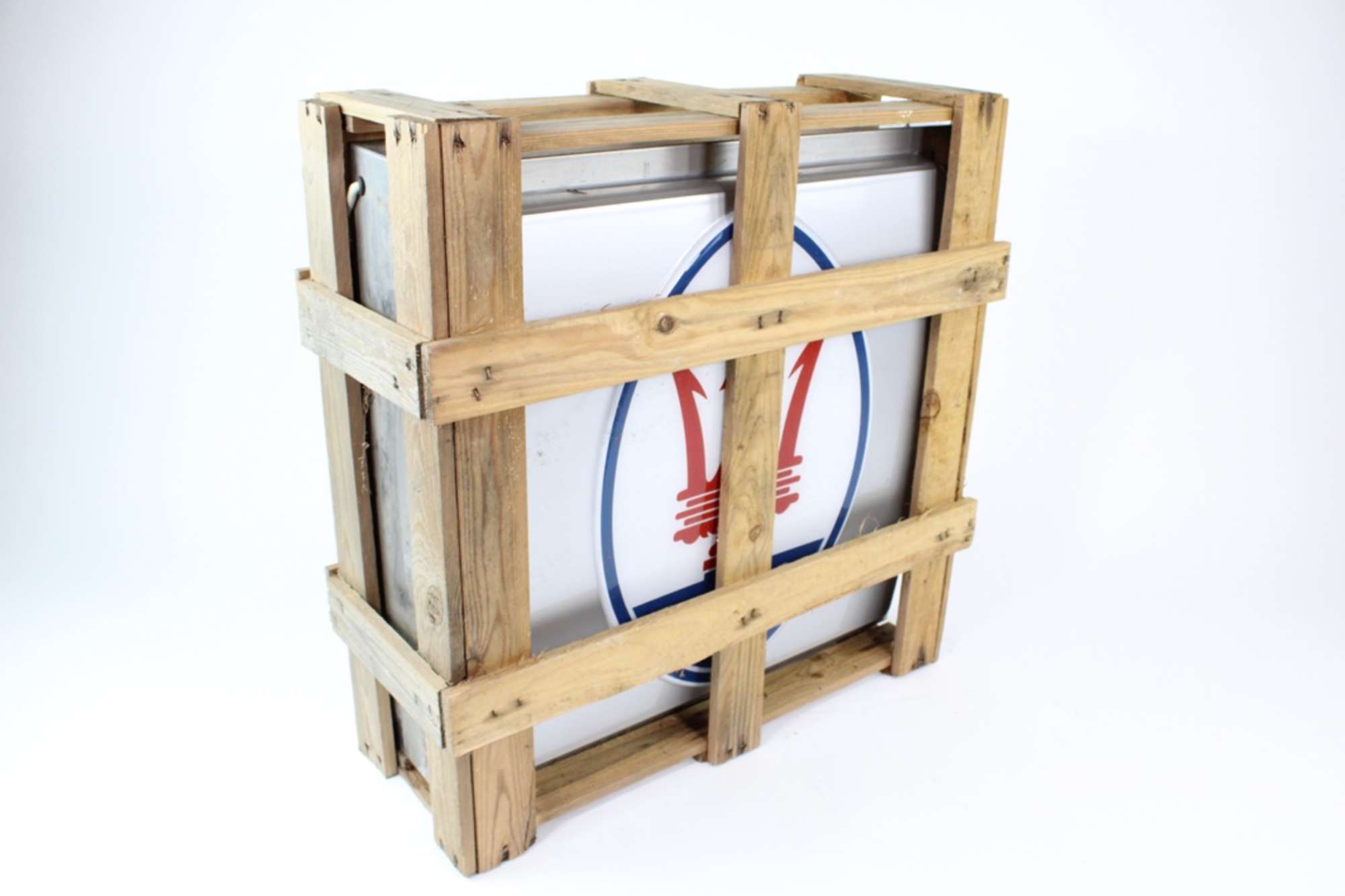 New Old-Stock 1970s Maserati Illuminated Service Sign in its-Auction Lot