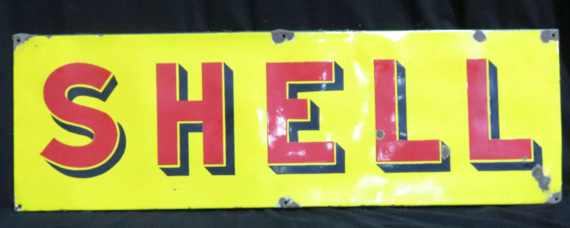Original Shell Enamelled Steel Sign -Sold