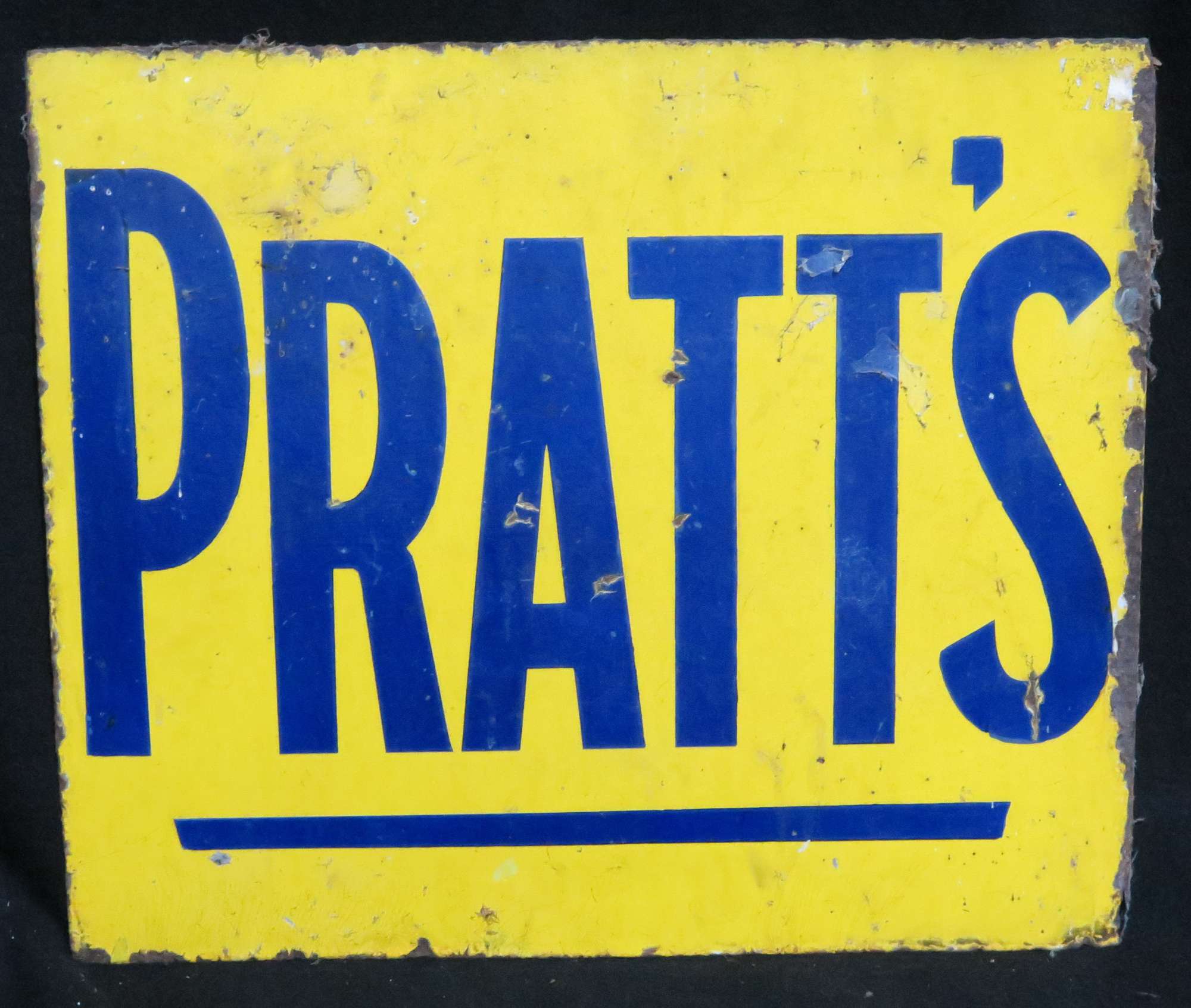 Original Pratt's Enamelled Steel Sign-Sold