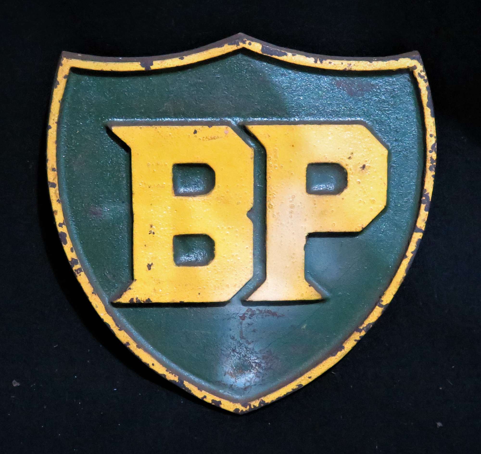 Original Cast BP Petrol Pump Shield-Sold