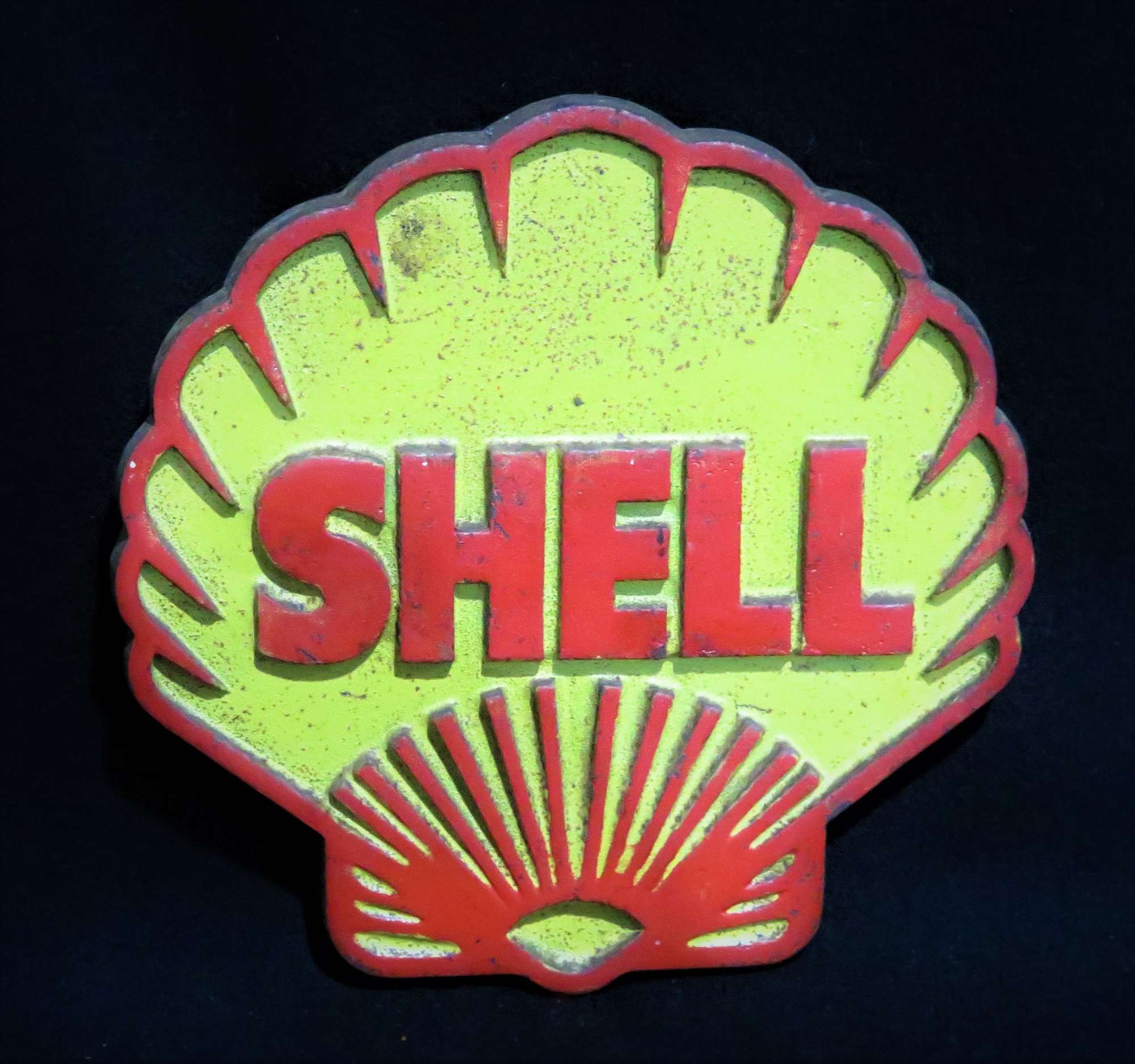 Original Cast Shell Petrol Pump Shield-Sold