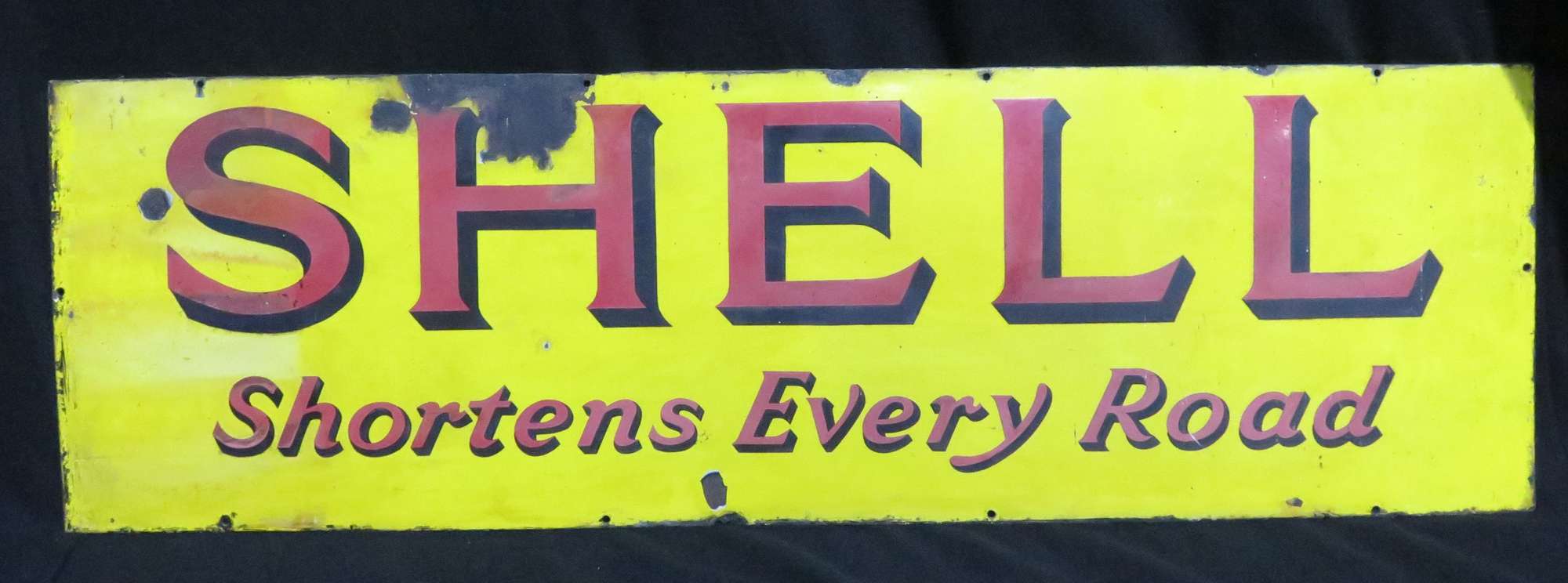 Original Shell Enamelled Steel Sign -Sold