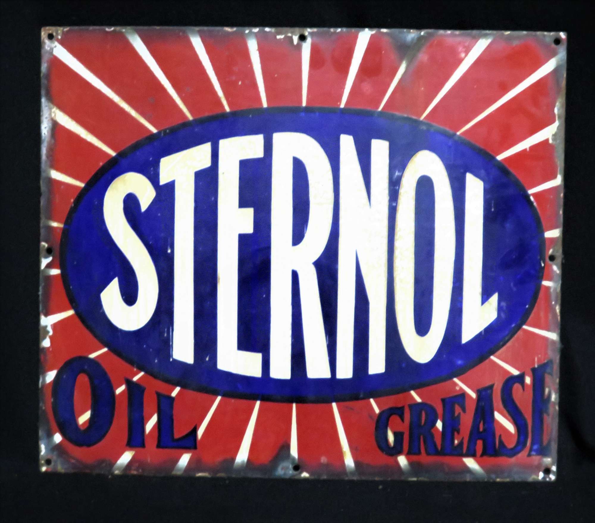 Original Sternol Enamelled Steel Sign-Sold
