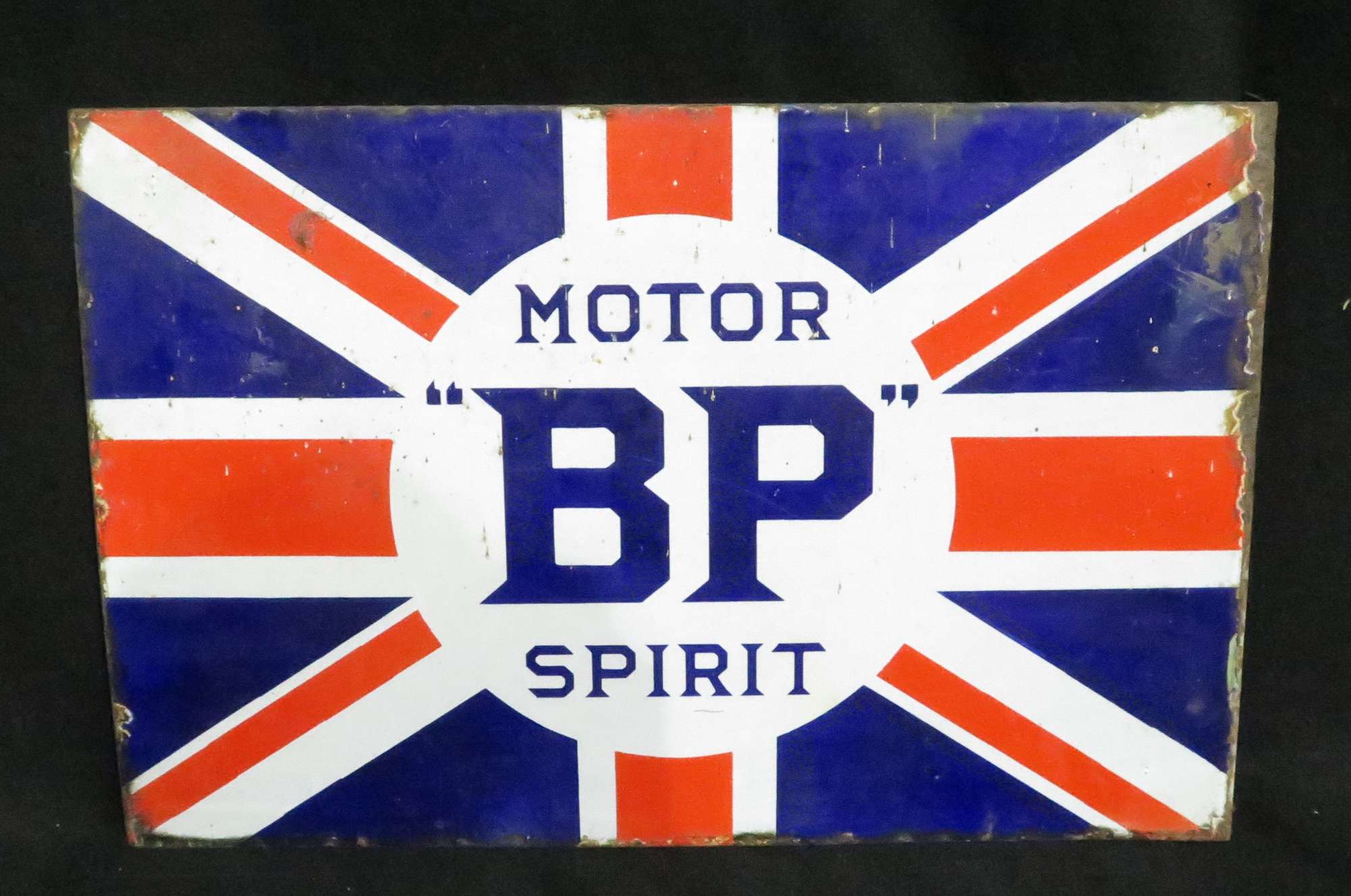 Original BP Motor Spirit Enamelled Steel Sign-Sold
