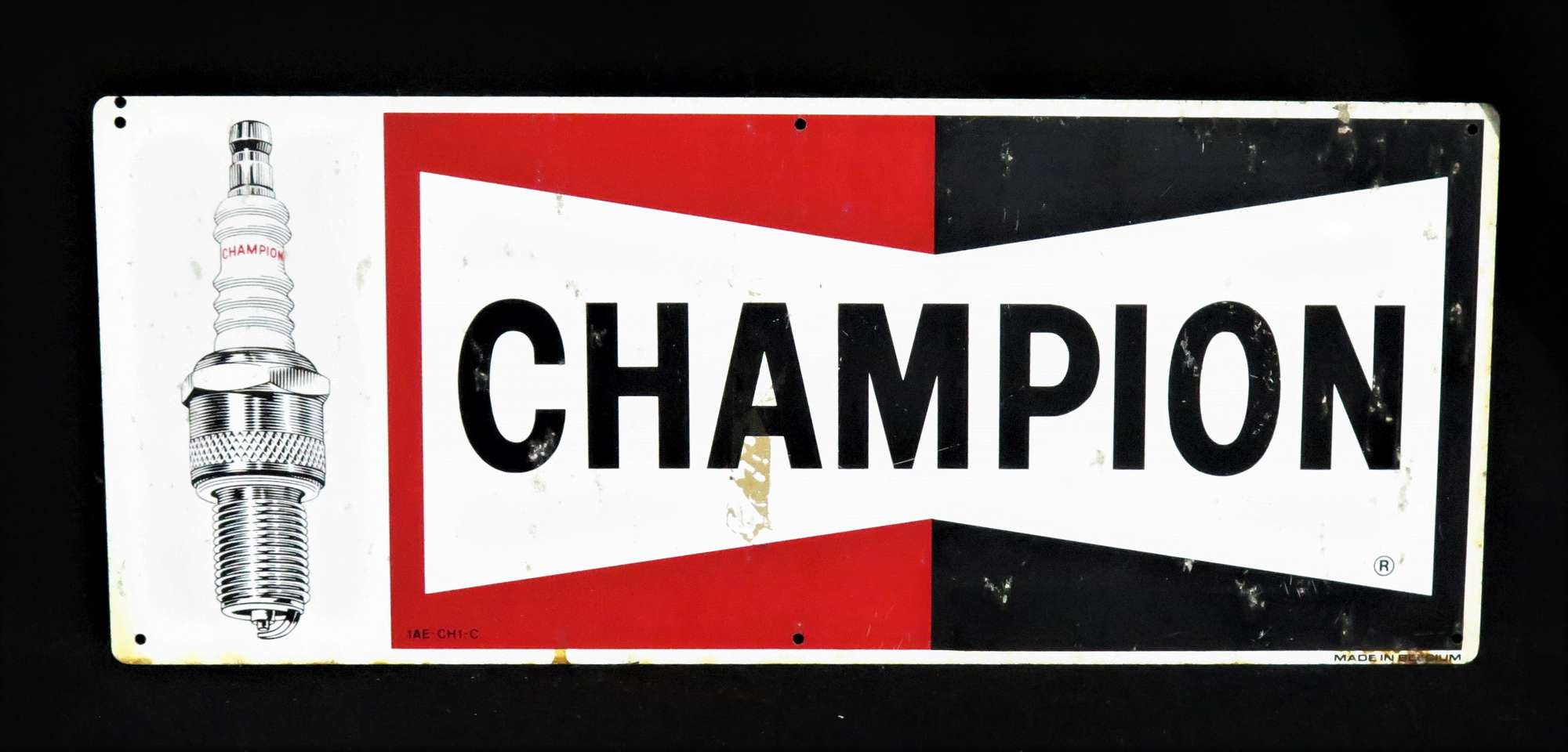 Original Champion Enamelled Steel Sign-Sold