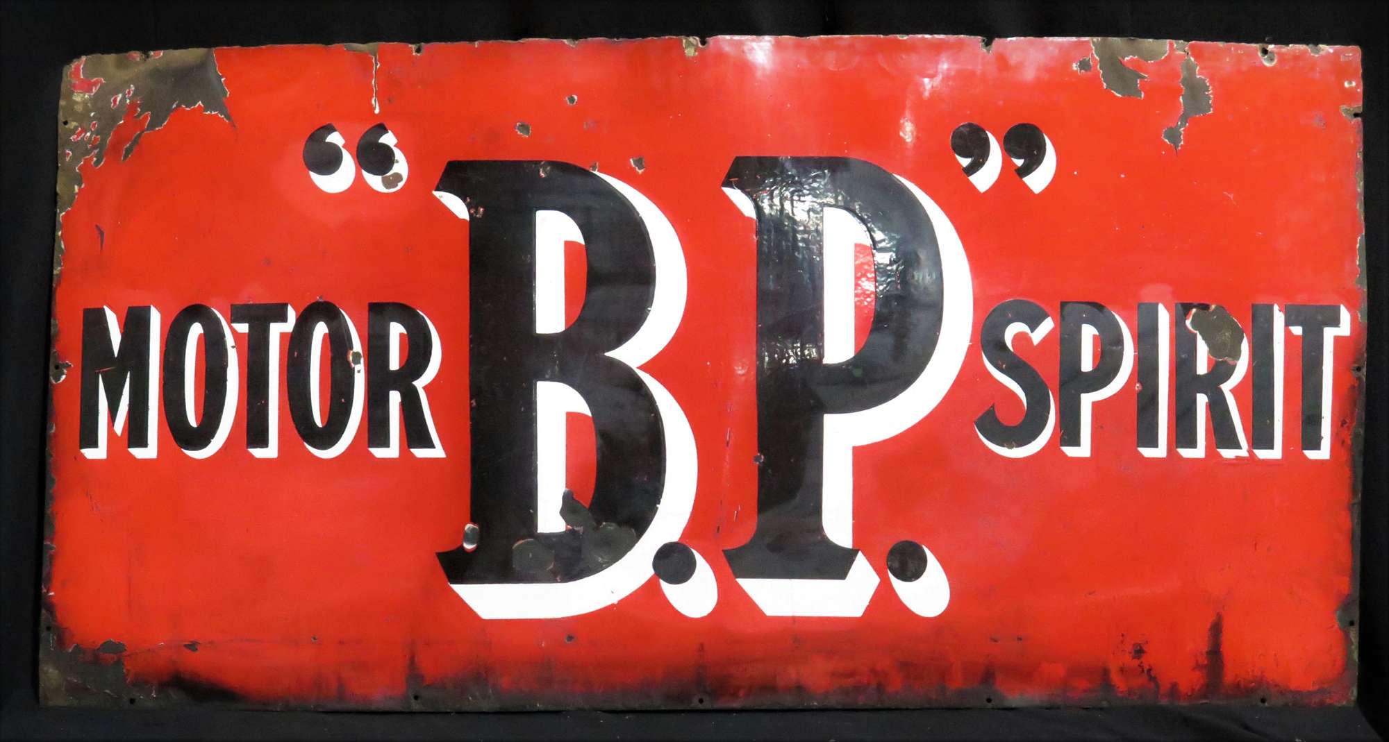 Original BP Motor Spirit Enamelled Steel Sign-Sold