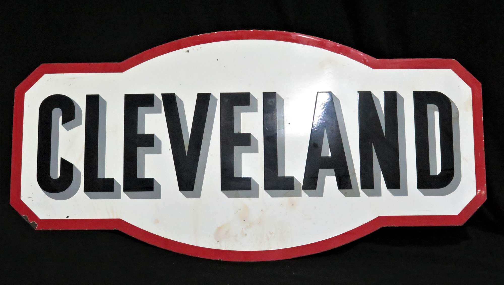 Original Cleveland Enamelled Steel Sign-Sold