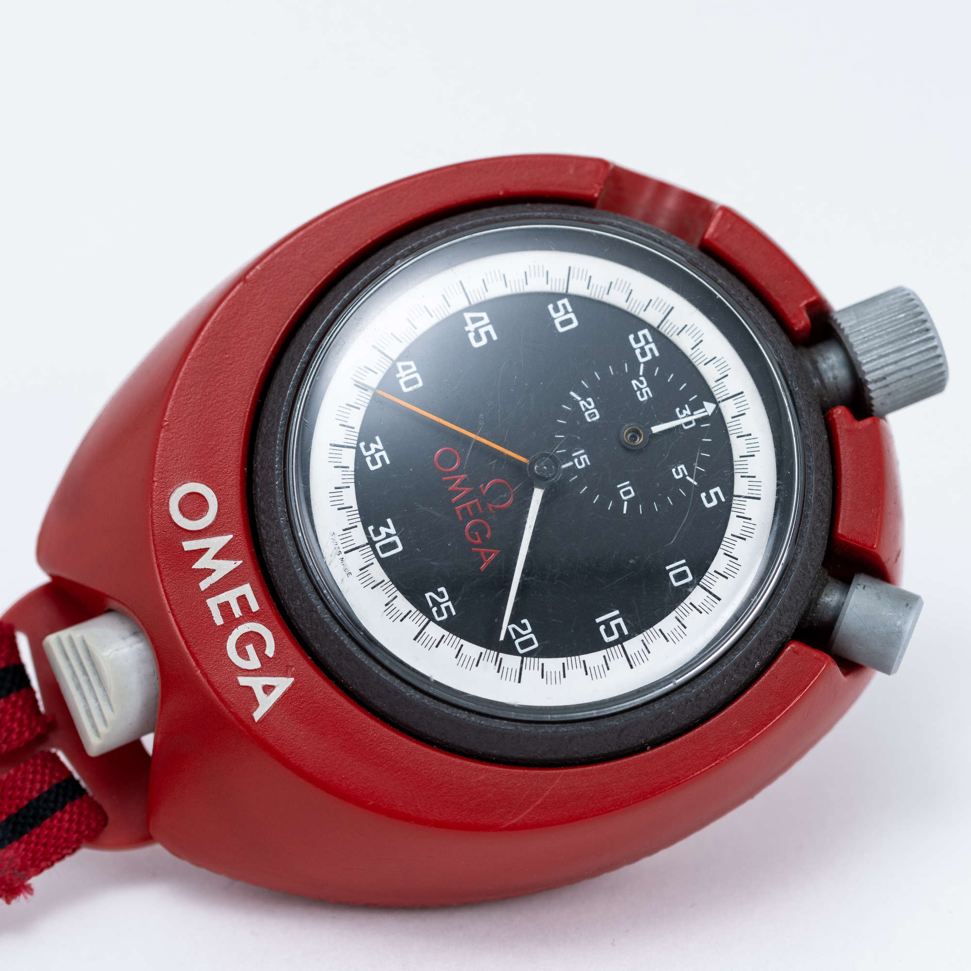 Omega Stopwatch c.1969 split-seconds with desirable case mou-Sold