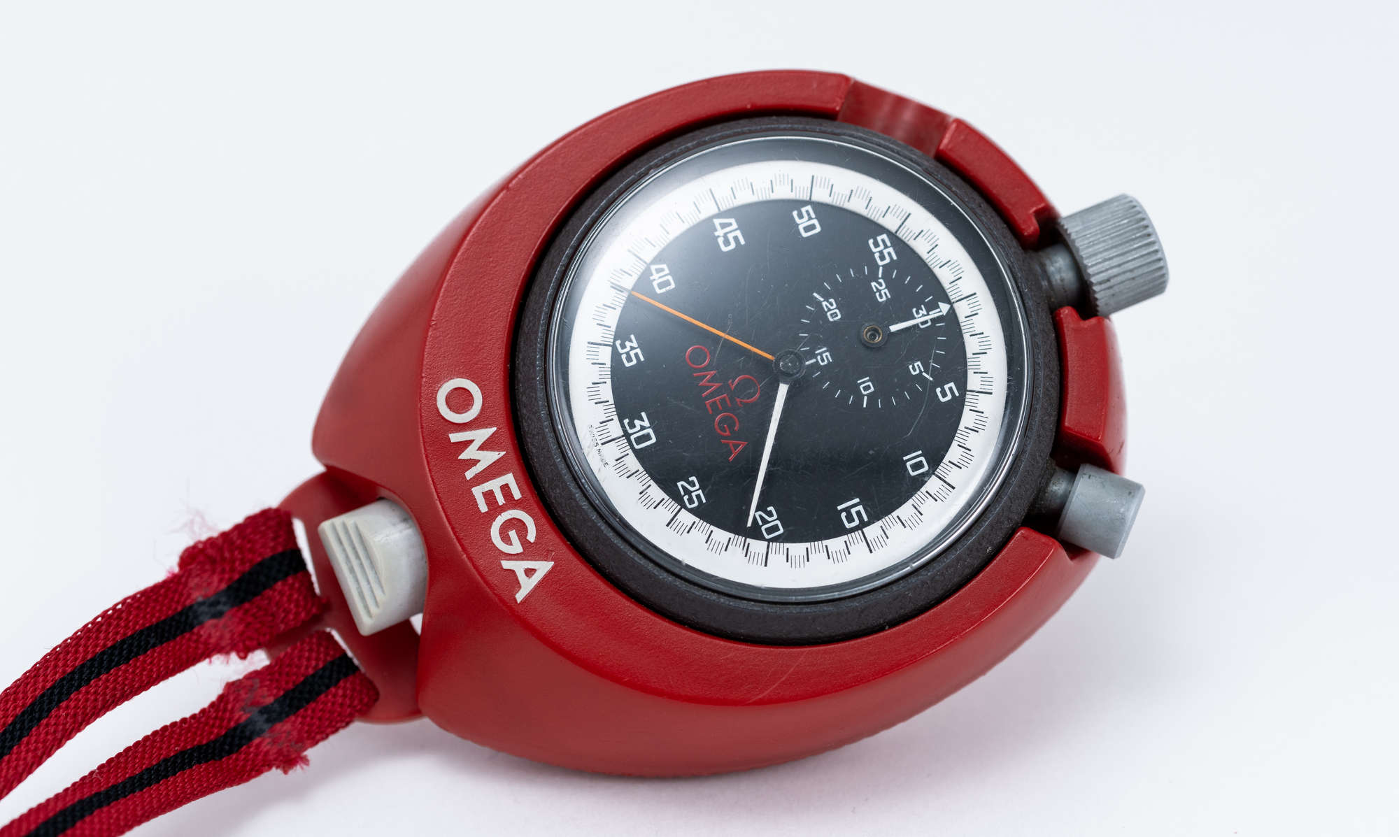 Omega Stopwatch c.1969 split-seconds with desirable case mou-Sold