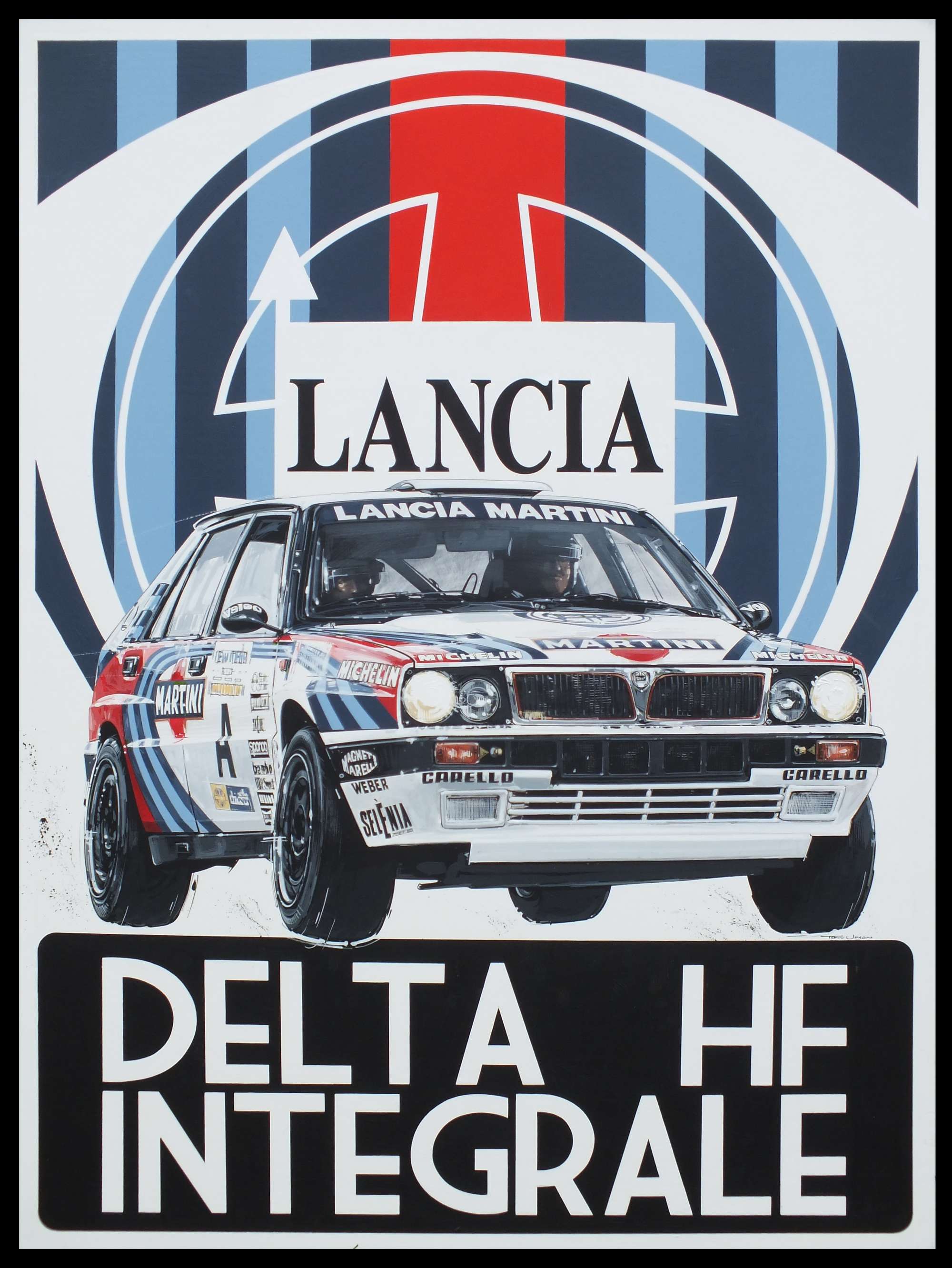 Lancia Delta Integrale by Tony Upson-Sold