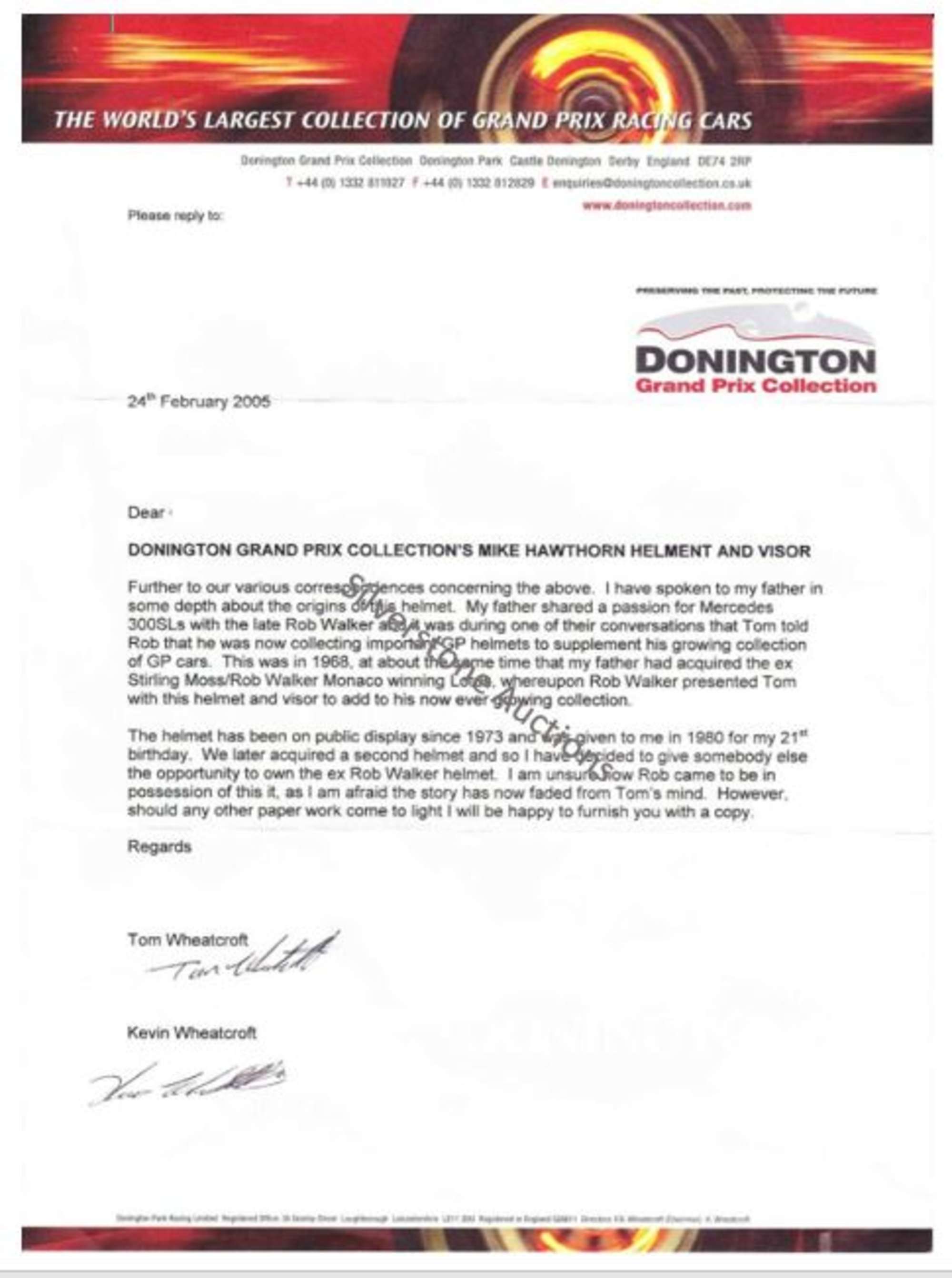 A lightweight Racing Helmet, owned and used by Mike Hawthorn-Auction Lot