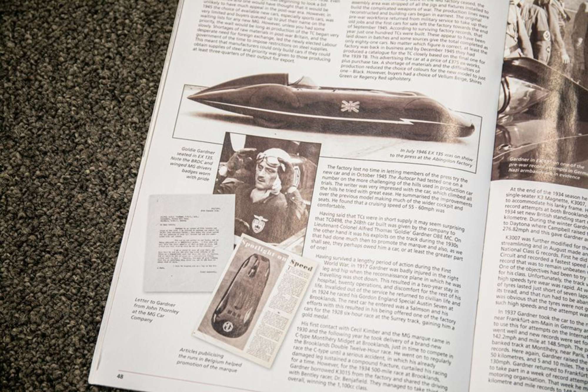 1946 MG TC Ex-Goldie Gardner-Sold