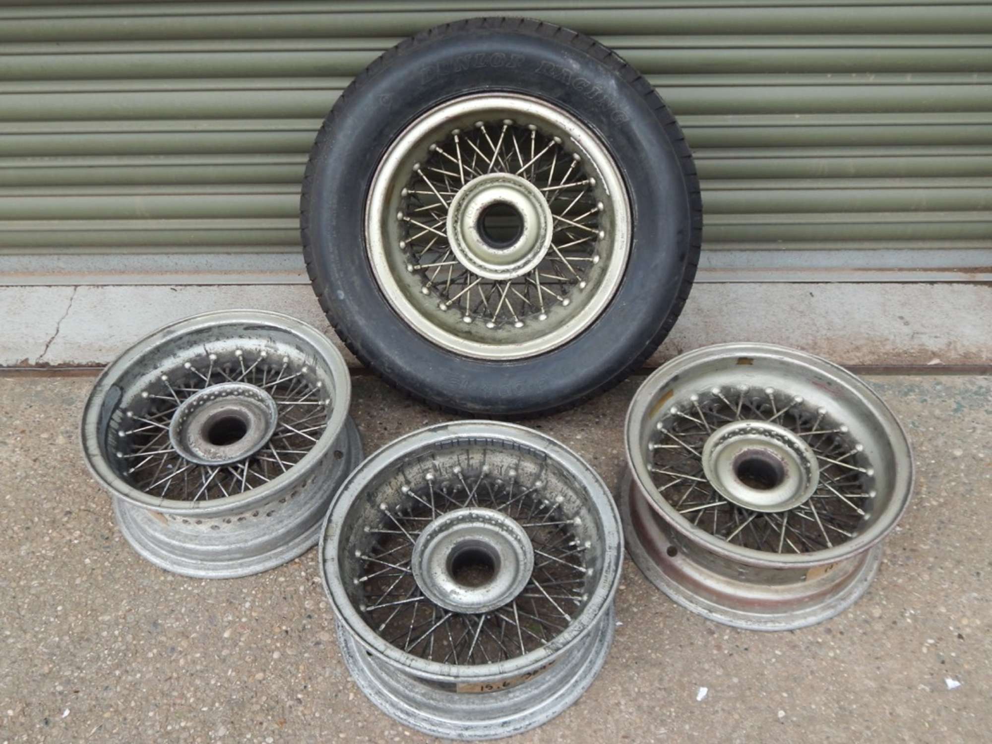 1960 - 1963 Ferrari 250 SWB Set of Four Borrani Wire Wheels -Sold