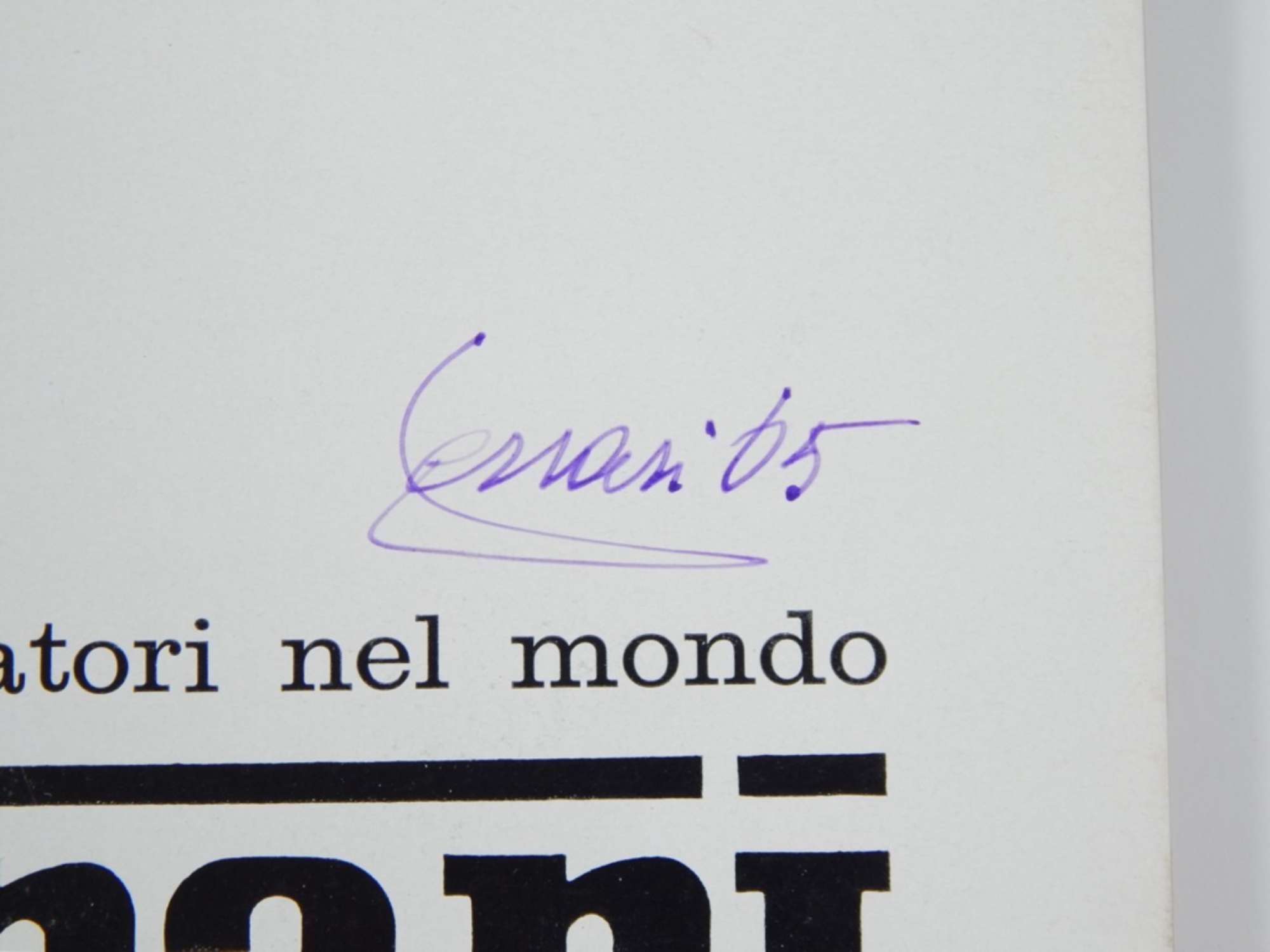 1964 Ferrari Yearbook Signed by Enzo Ferrari-Auction Lot