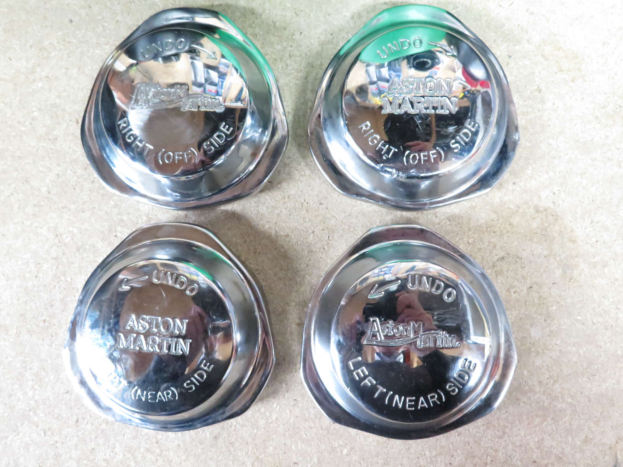 Two Pairs Aston Martin 'Knock Off' Wheel Nuts Decoratively E-Sold