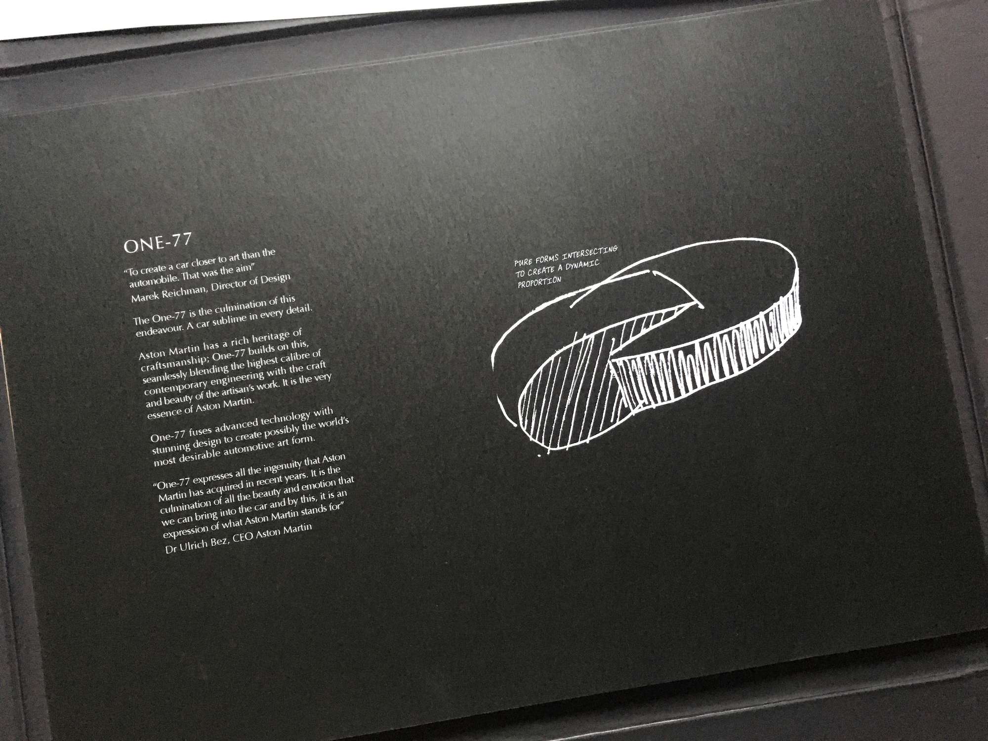 Aston Martin One-77 Preview Brochure-Sold