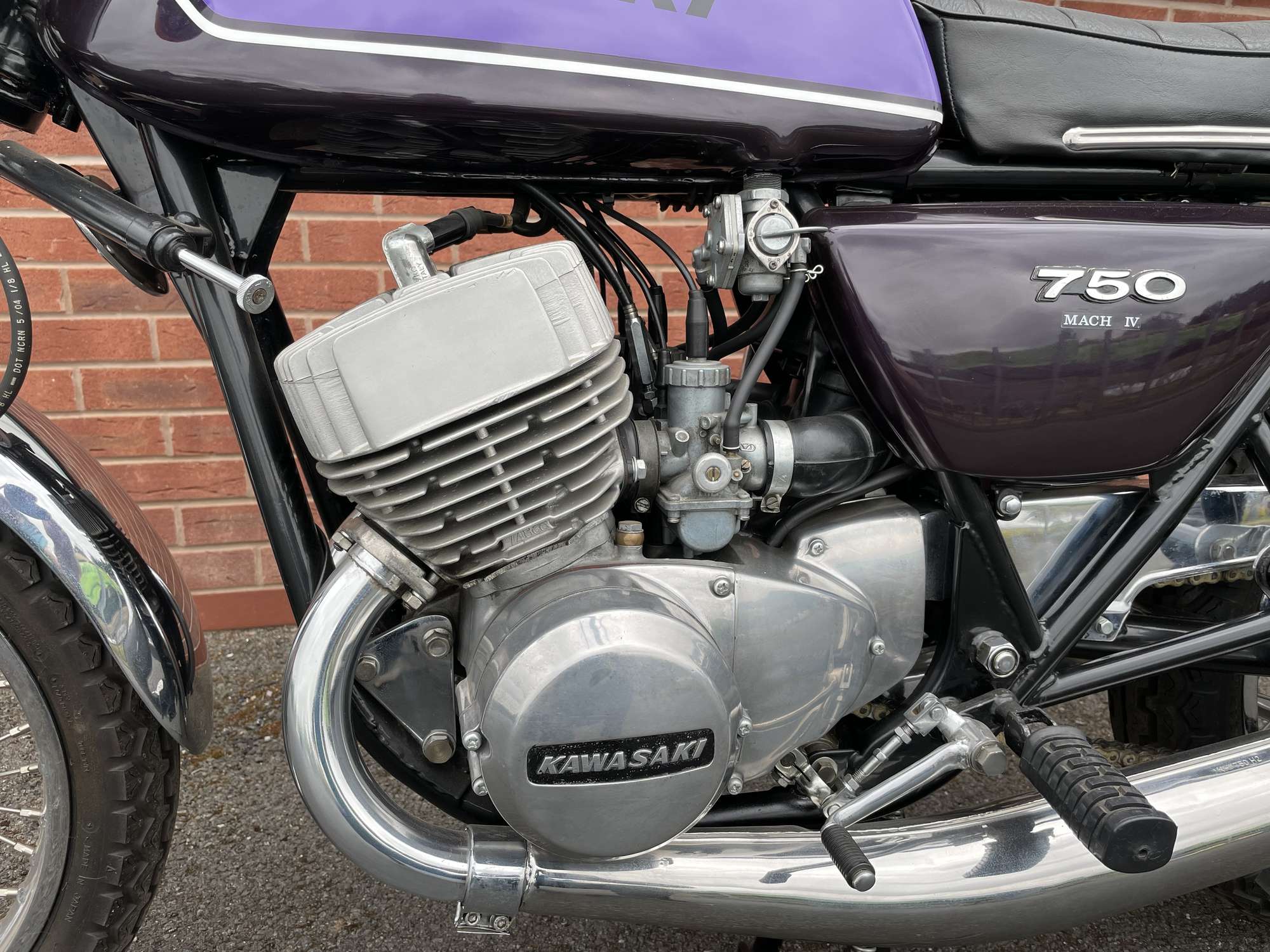 1974 Kawasaki H2B Mach IV 750-Auction Lot