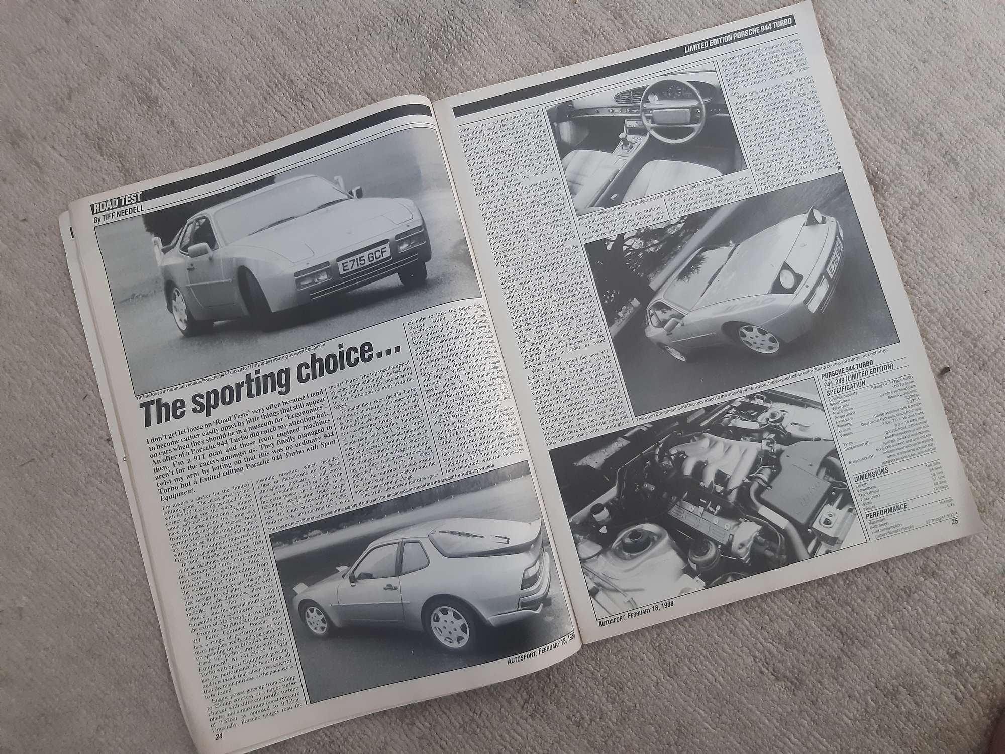 1988 Porsche 944 Turbo SE Race Car - Ex-Tiff Needell/Richard-Auction Lot