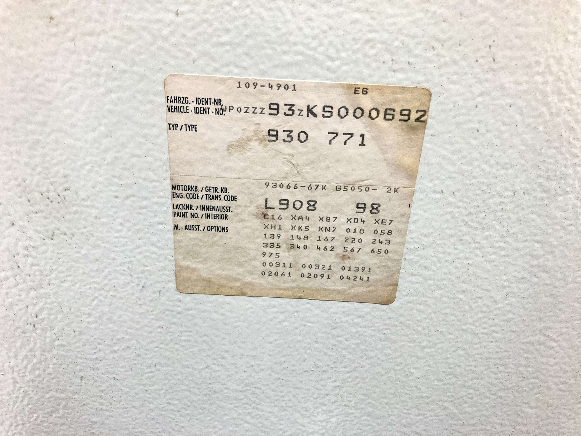 1989 Porsche 911 (930) Turbo LE-Sold