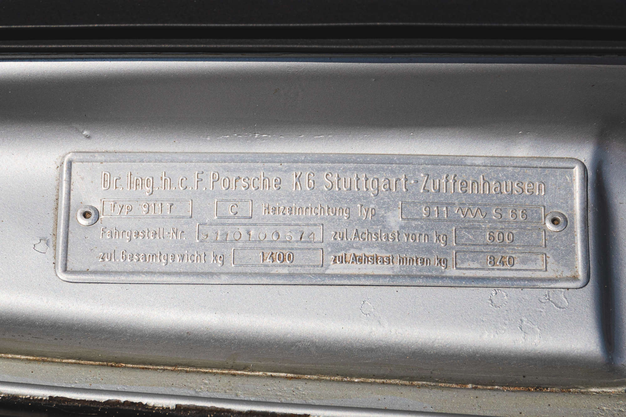 1969 Porsche 911T-Sold