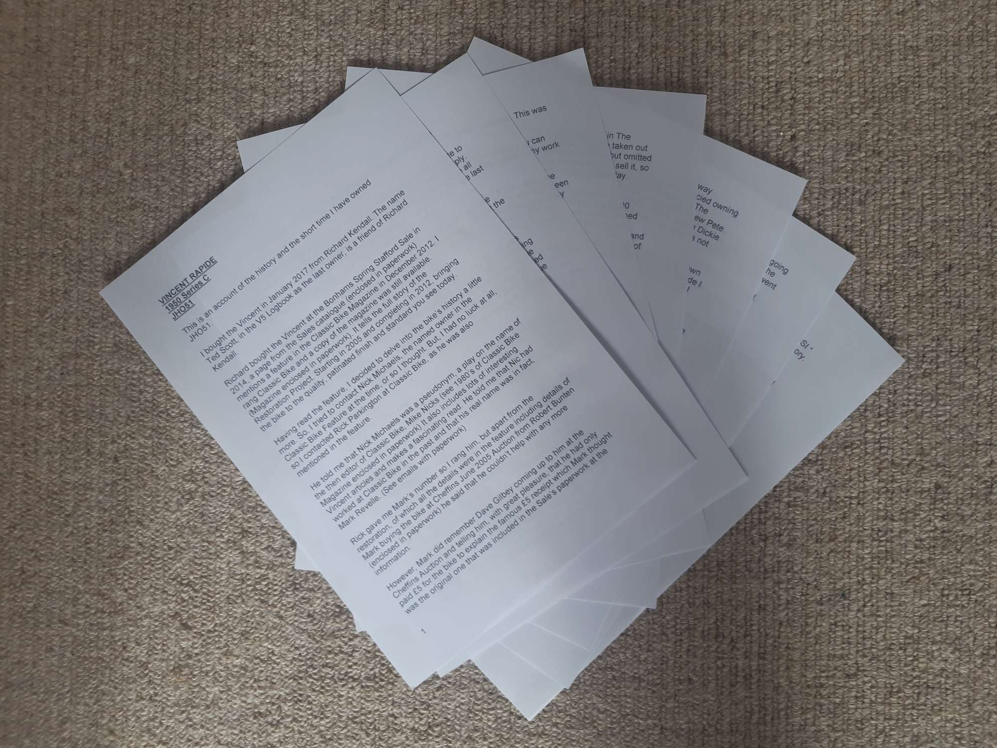 1950 Vincent Series 'C' Rapide-Sold