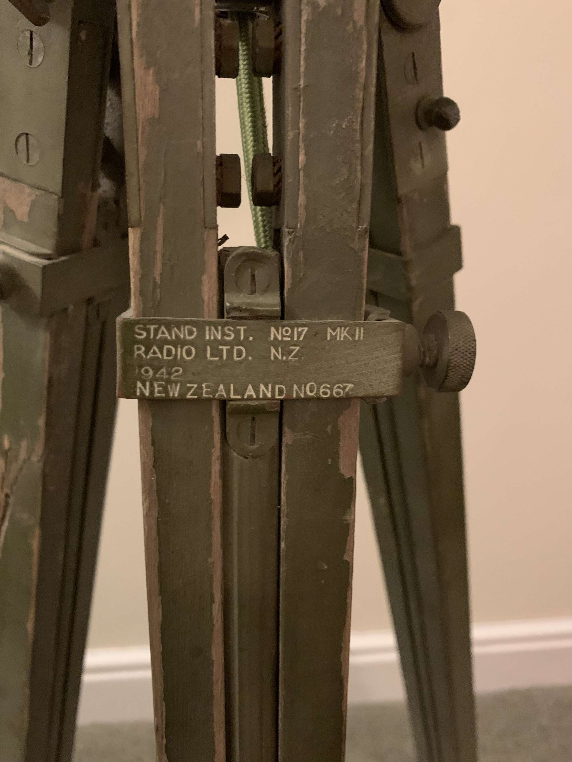 Chieftain Tank Headlight on a WWII Tripod-Sold