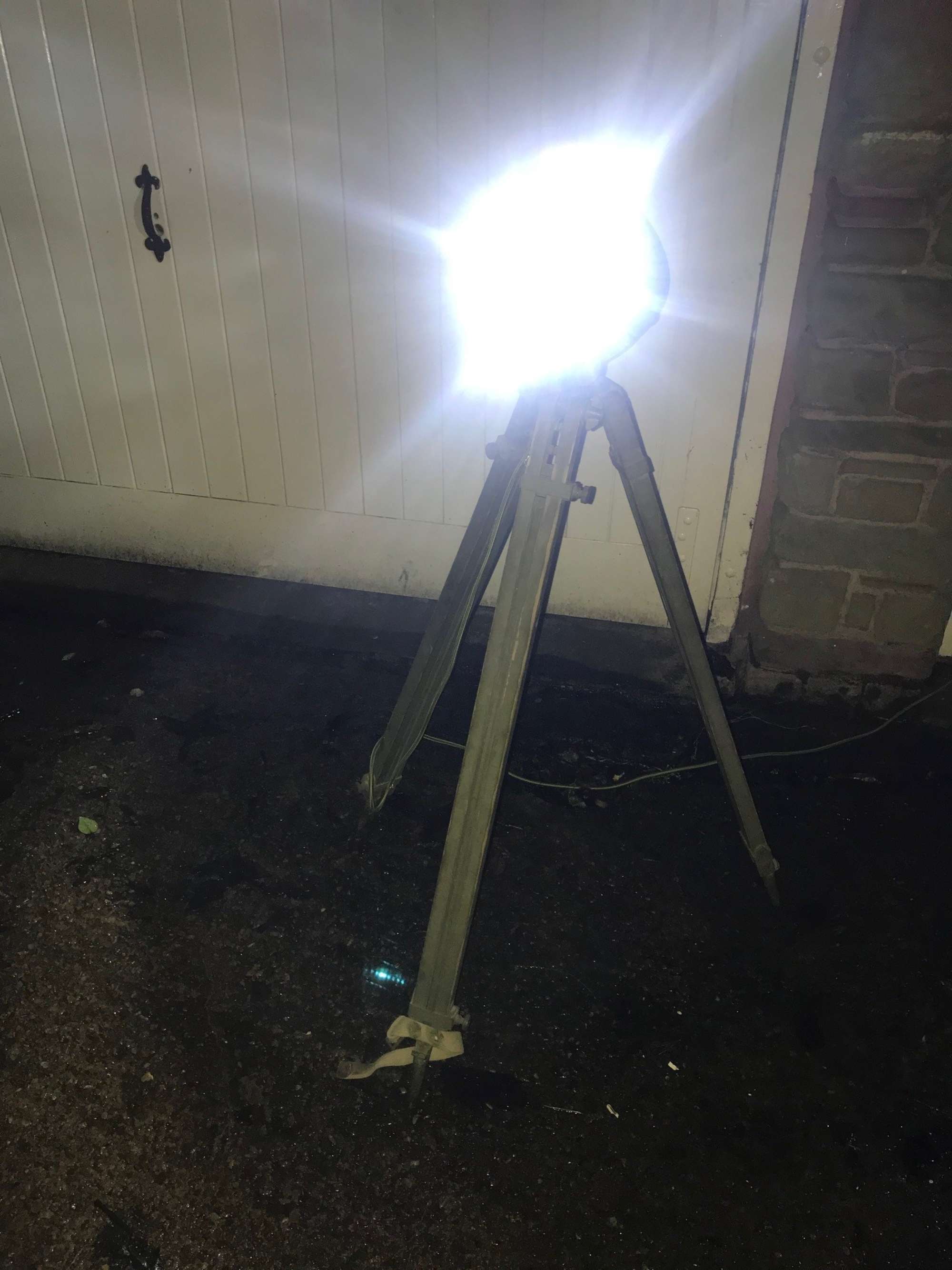 Chieftain Tank Headlight on a WWII Tripod-Sold