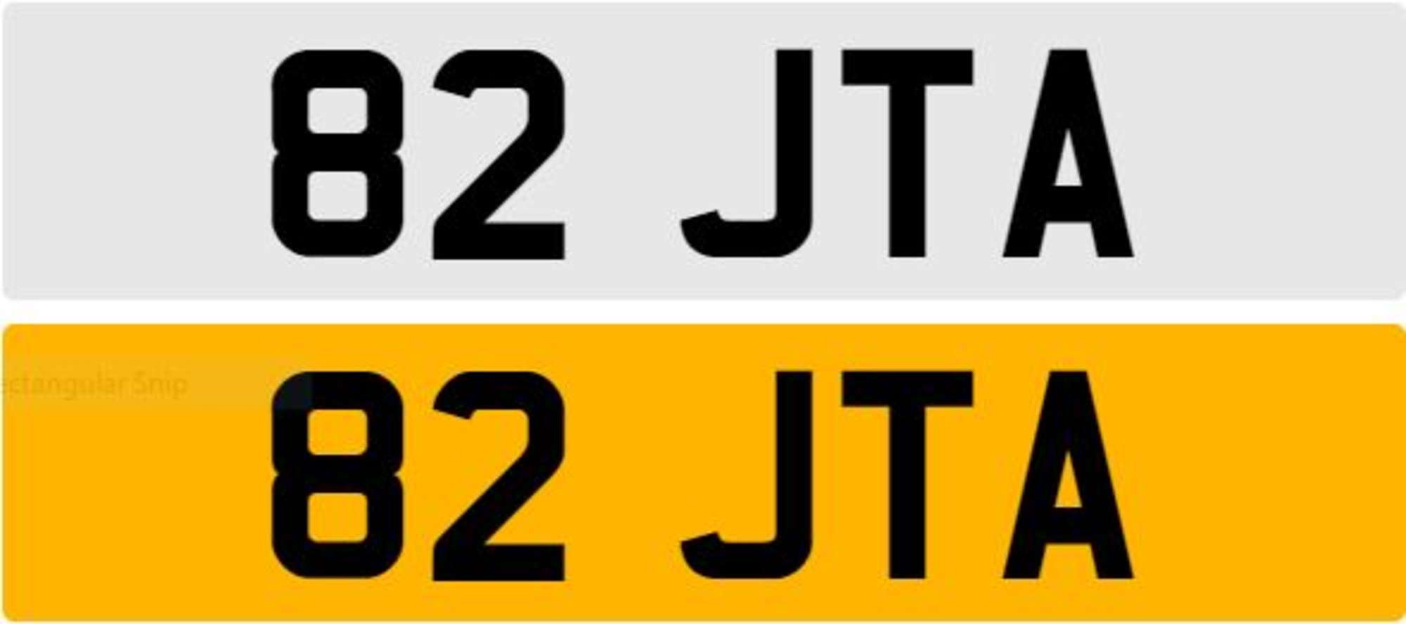 Registration Number 82 JTA-Sold