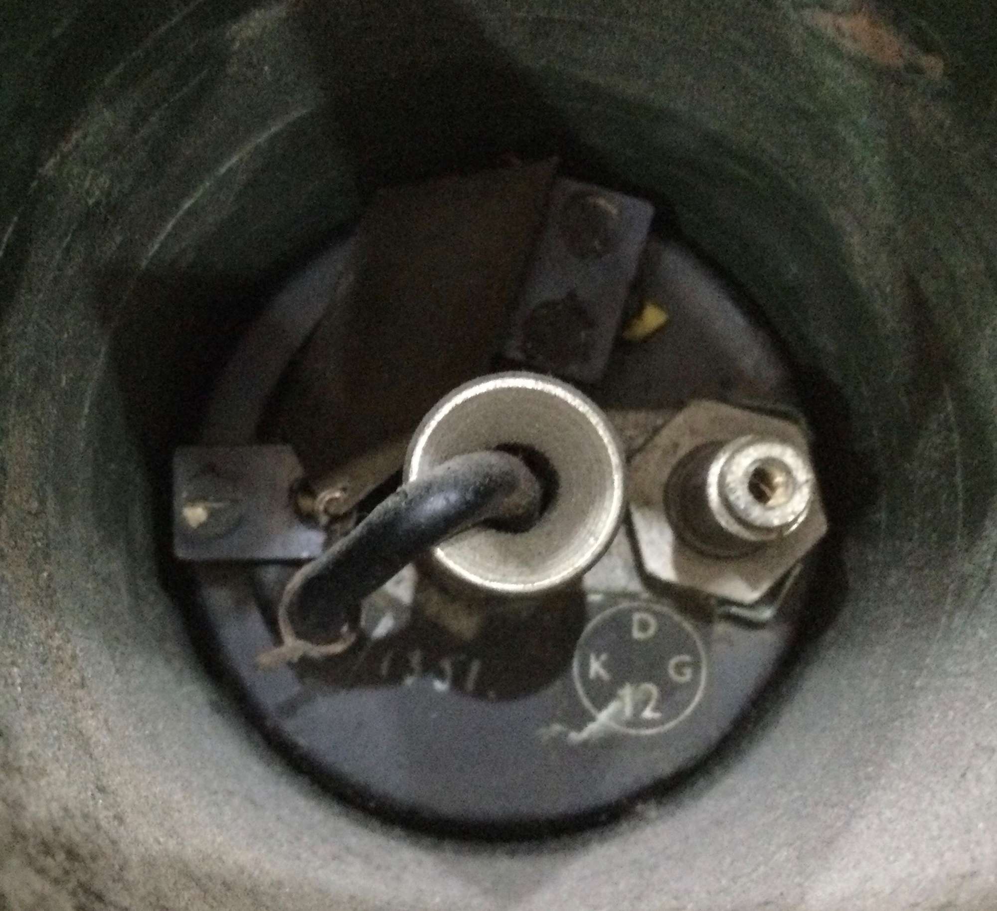 WWI Aircraft Propeller Boss With a Spitfire Fuel Gauge-Sold