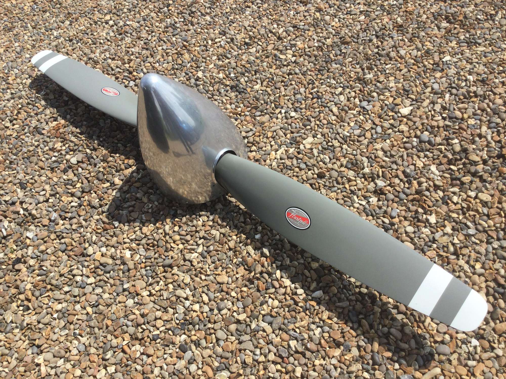 A Superb Polished Aluminium Twin-Blade Hartzell Aircraft Pro-Sold
