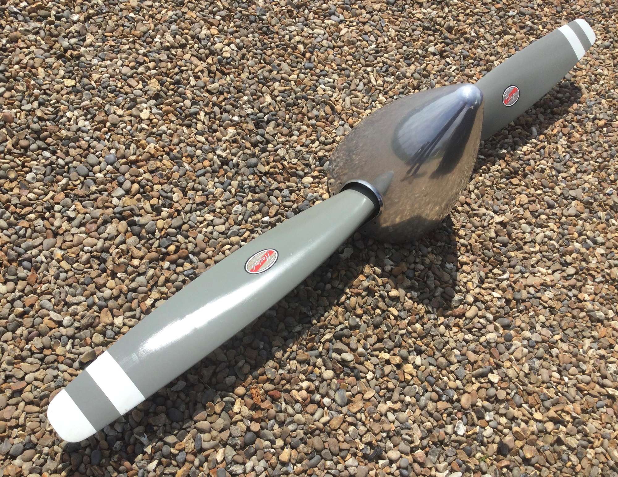 A Superb Polished Aluminium Twin-Blade Hartzell Aircraft Pro-Sold