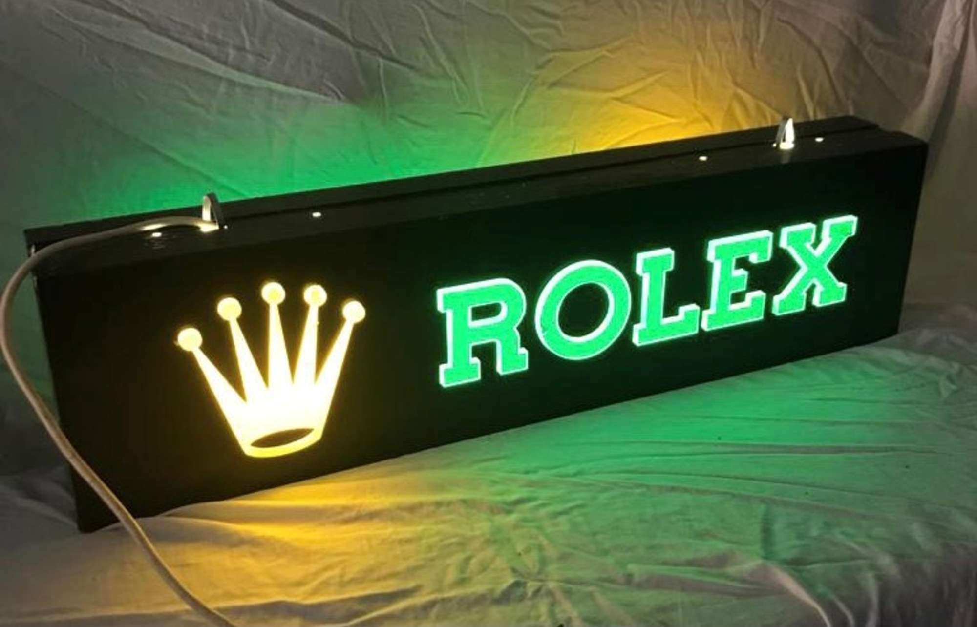 A Rare And Original Rolex Illuminated Advertising Sign.-Sold