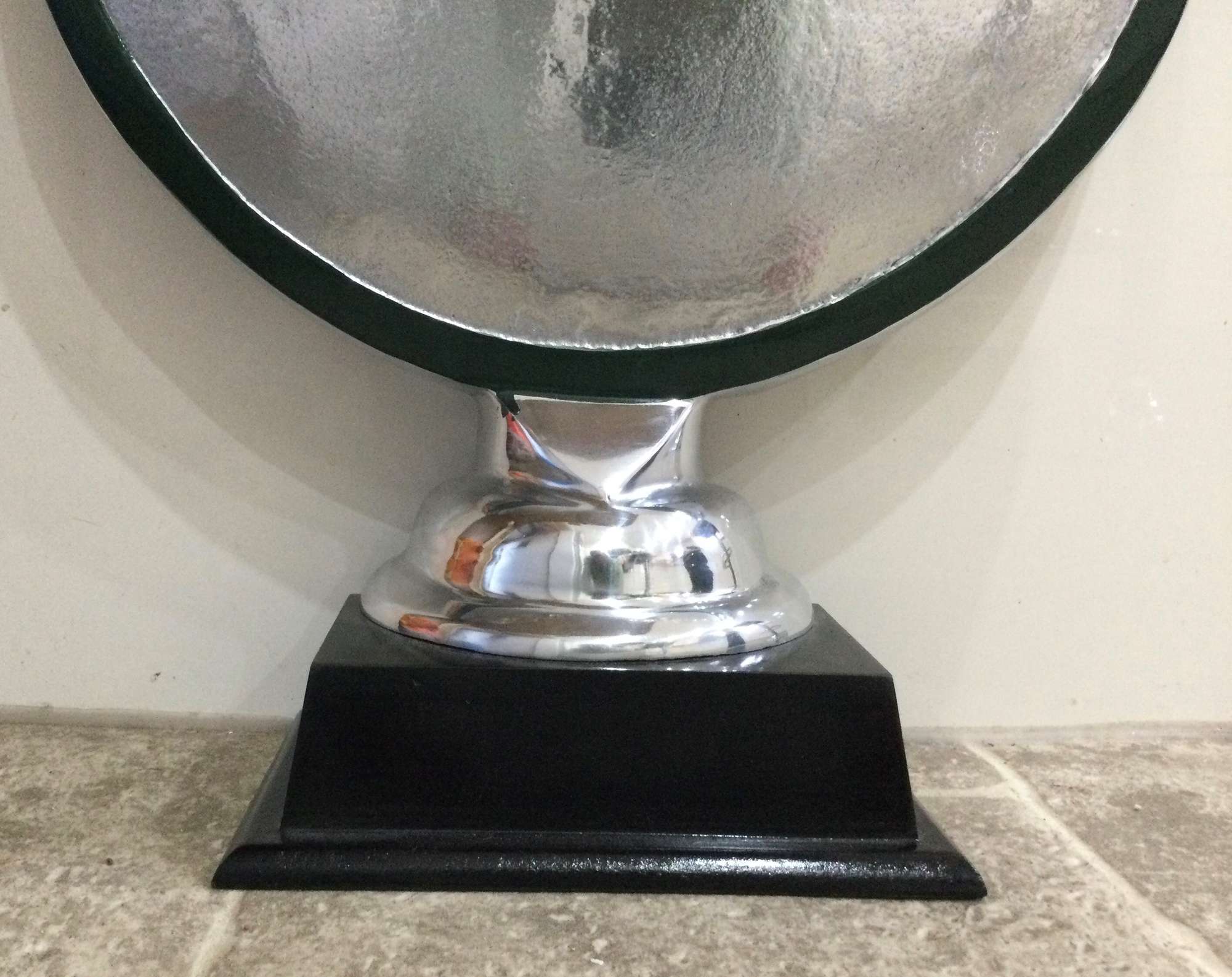 A Jaguar-Themed Cast Aluminium Trophy-Type Roundel-Sold