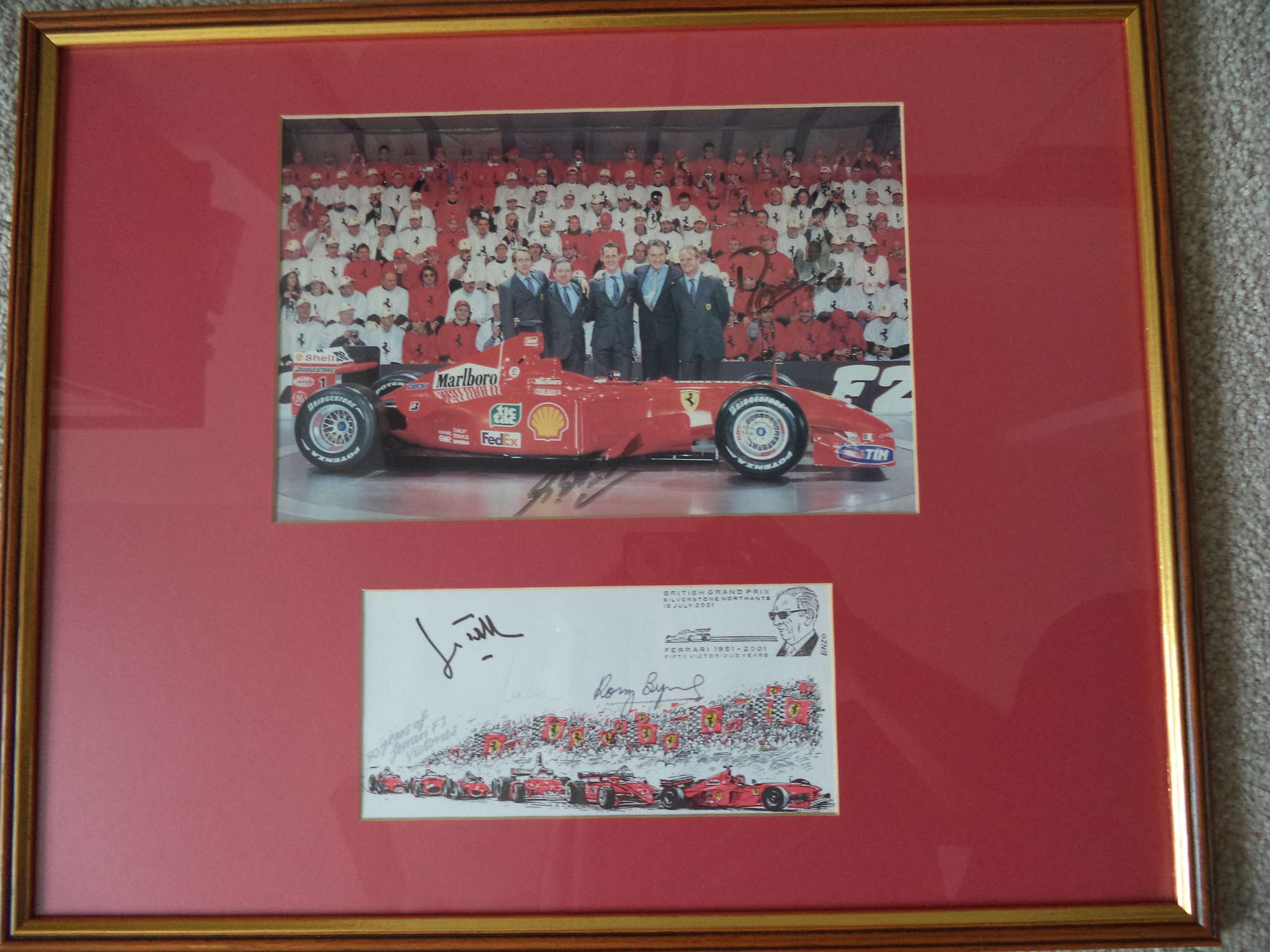 Ferrari 2001 - Multi-Signed 'Production'  -Sold