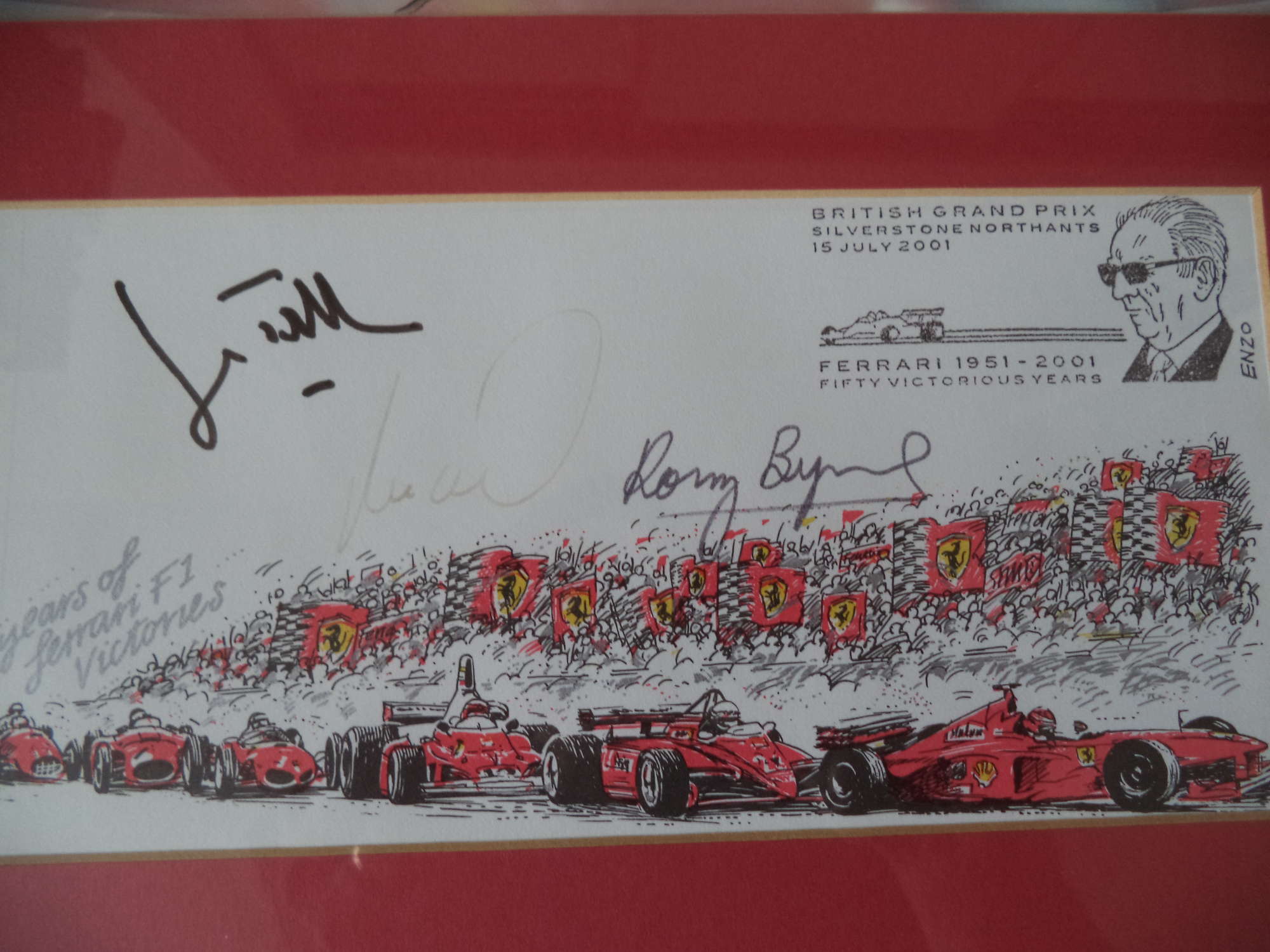 Ferrari 2001 - Multi-Signed 'Production'  -Sold