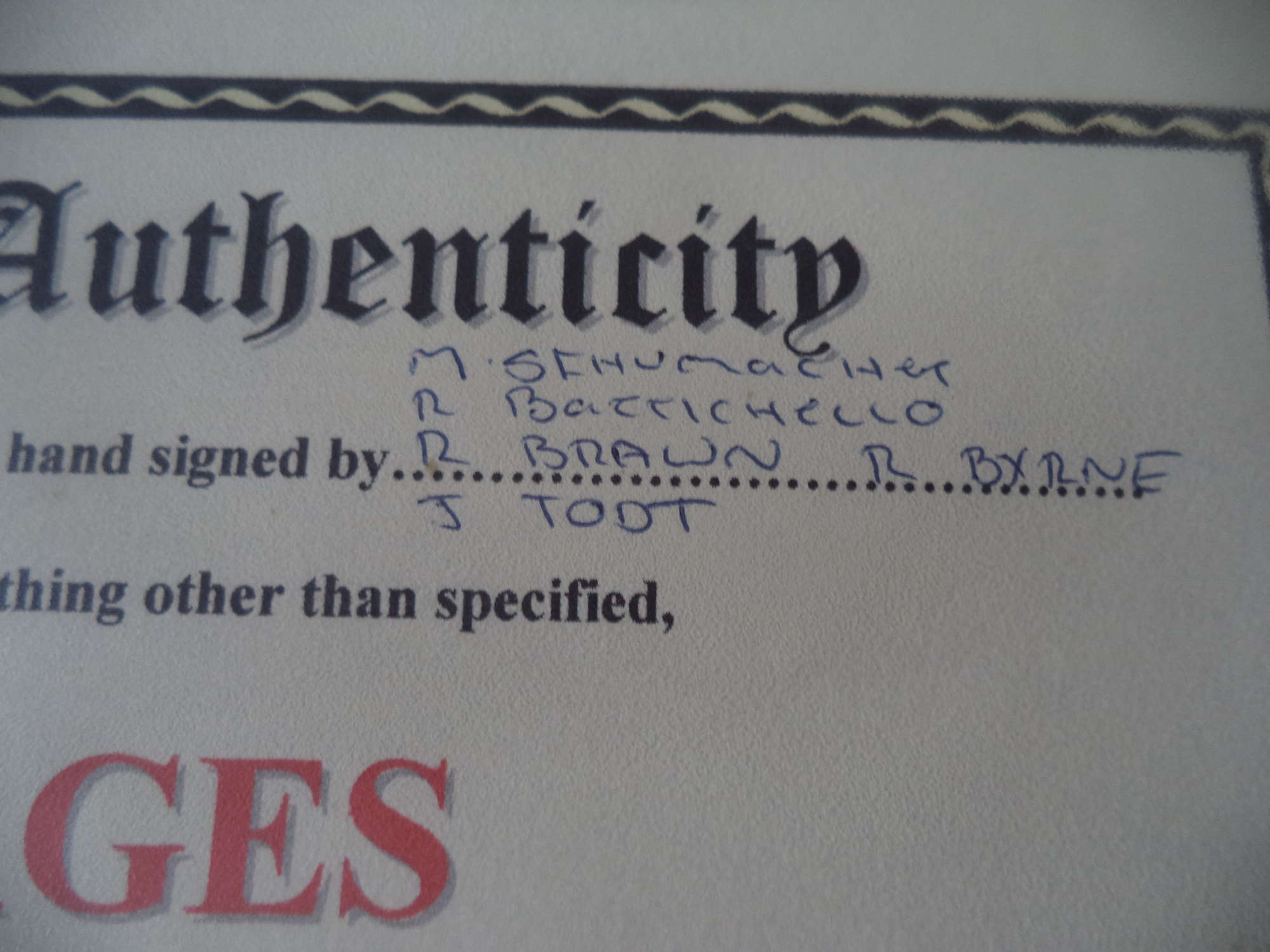 Ferrari 2001 - Multi-Signed 'Production'  -Sold