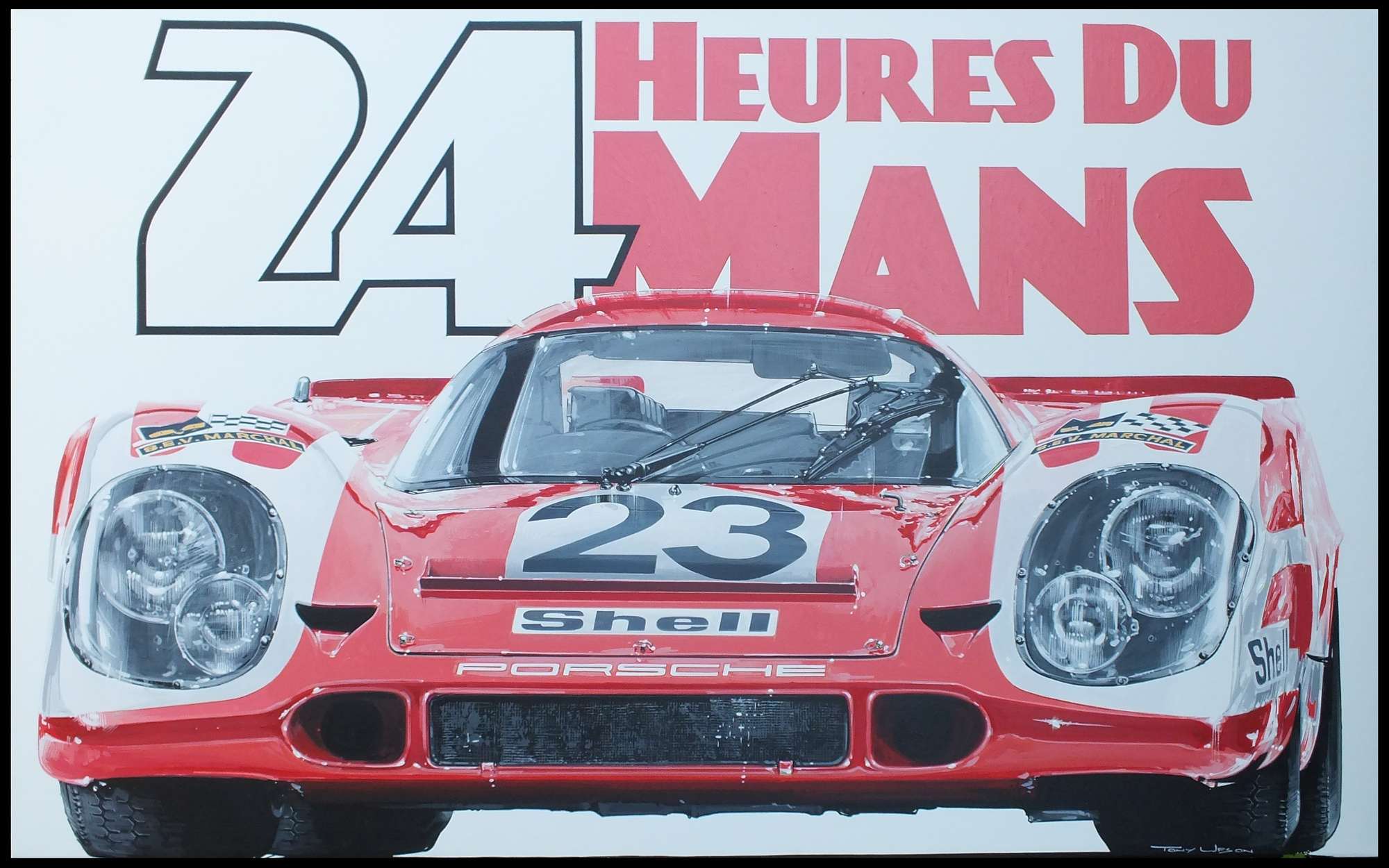 Porsche 917K, 24 Hrs Du Mans by Tony Upson-Sold