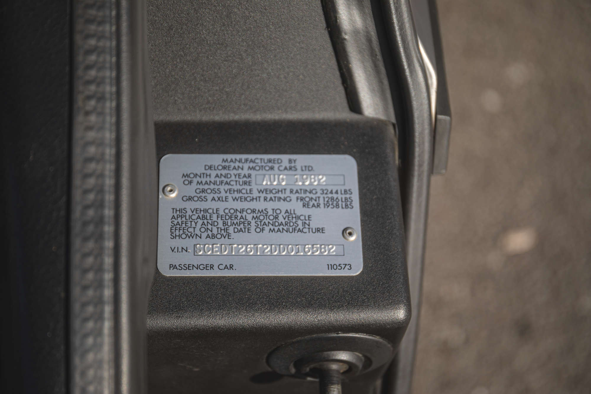 1983 DeLorean DMC-12 - 463 Miles -Sold