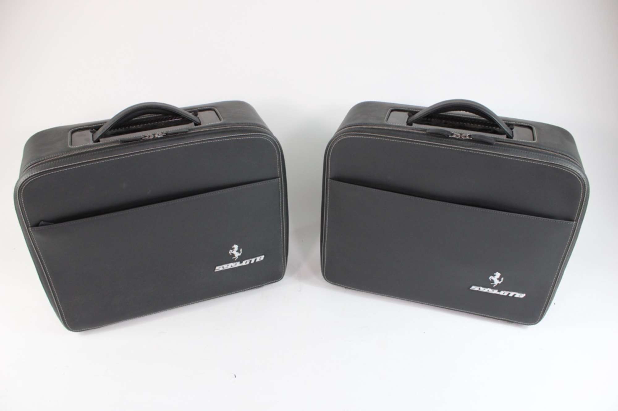 2007-2012 Ferrari 599 Black Leather Carbon Fibre Detail Suit-Sold