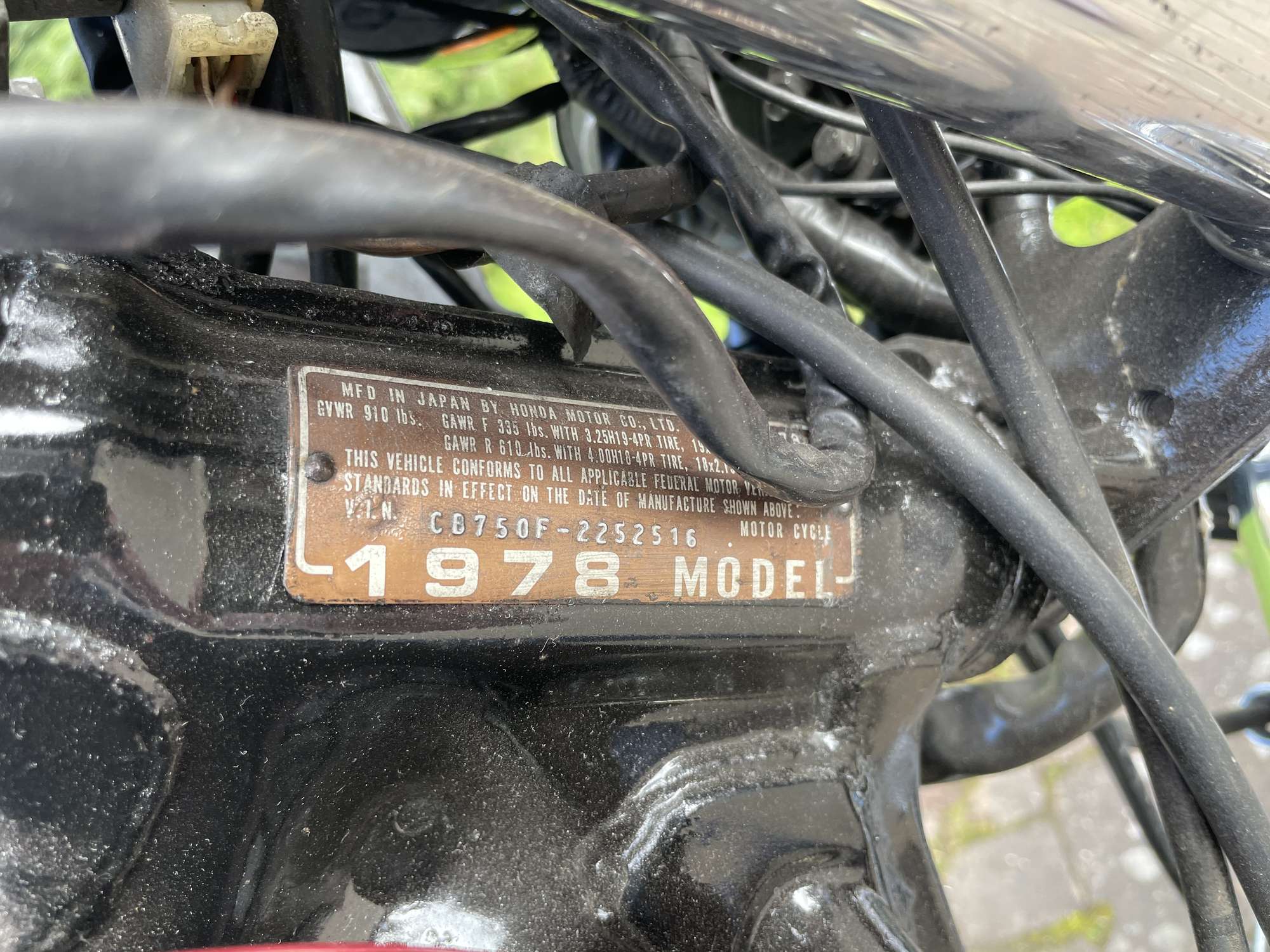 1978 Honda CB750 F2 Super Sports 736cc-Auction Lot