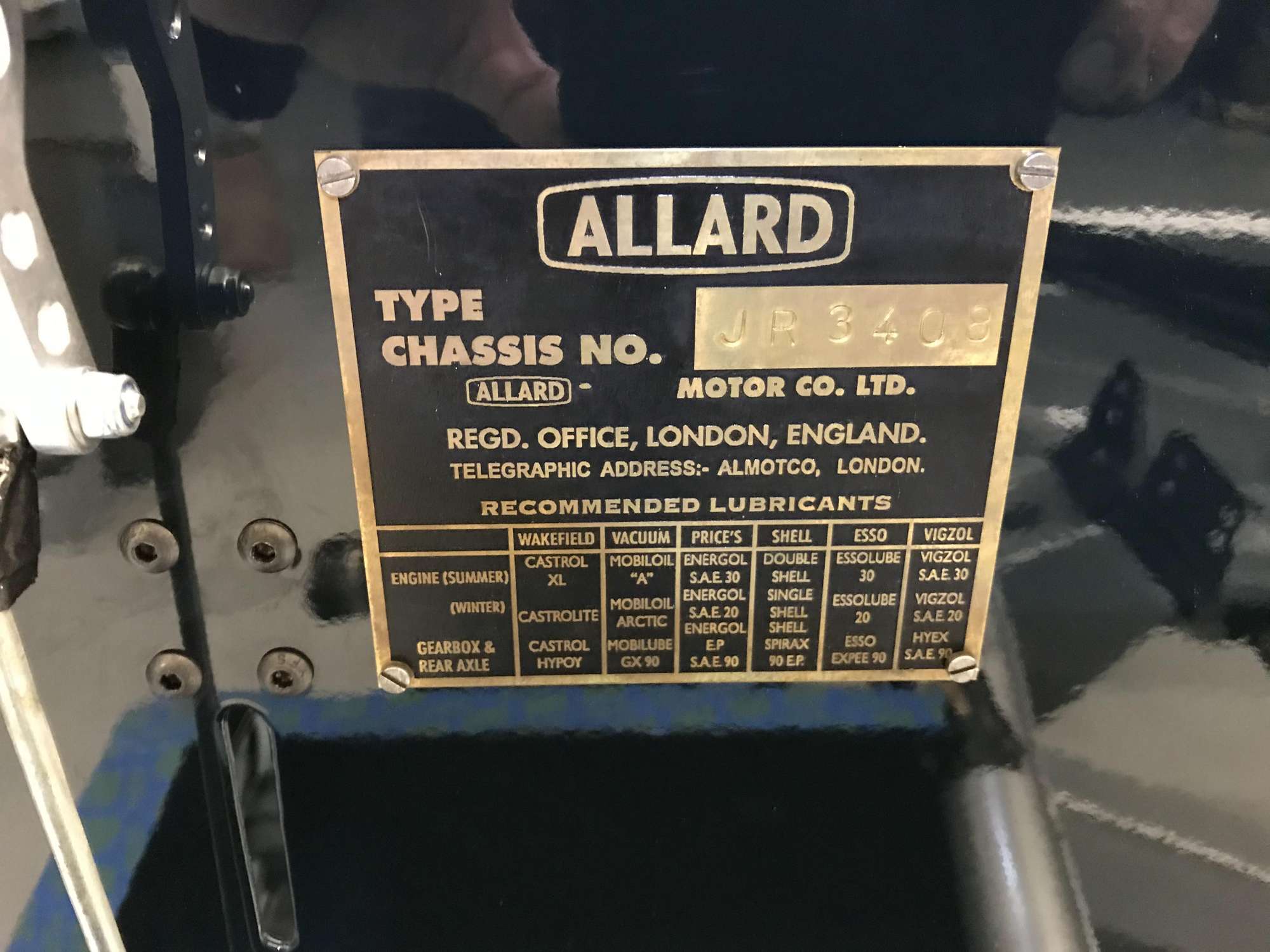 1953 Allard JR Continuation Chassis #3408 †-Sold