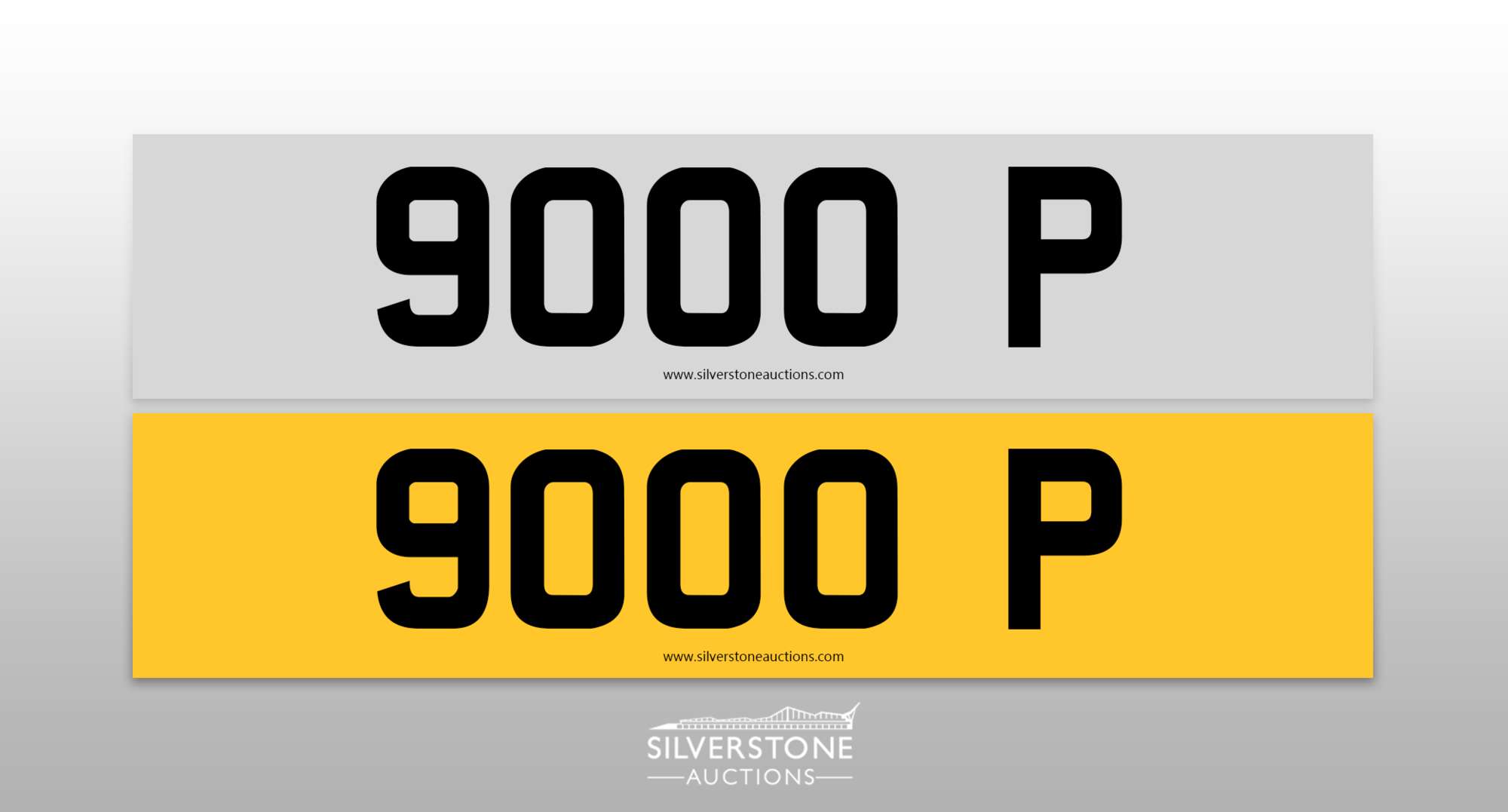 Registration Number 9000 P-Auction Lot