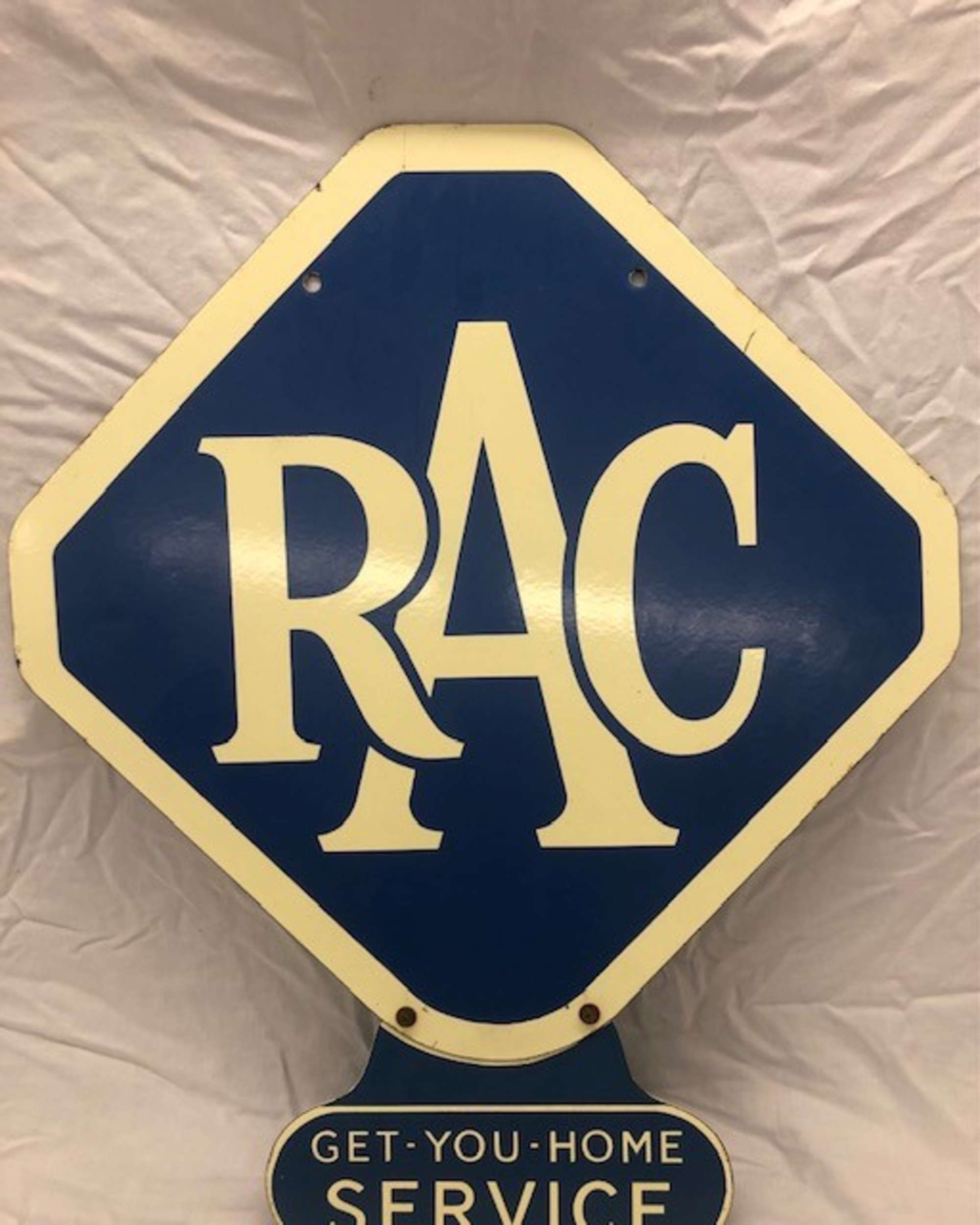 An Original and Rare RAC 'Get-you-Home' Service Diamond-Shap-Sold