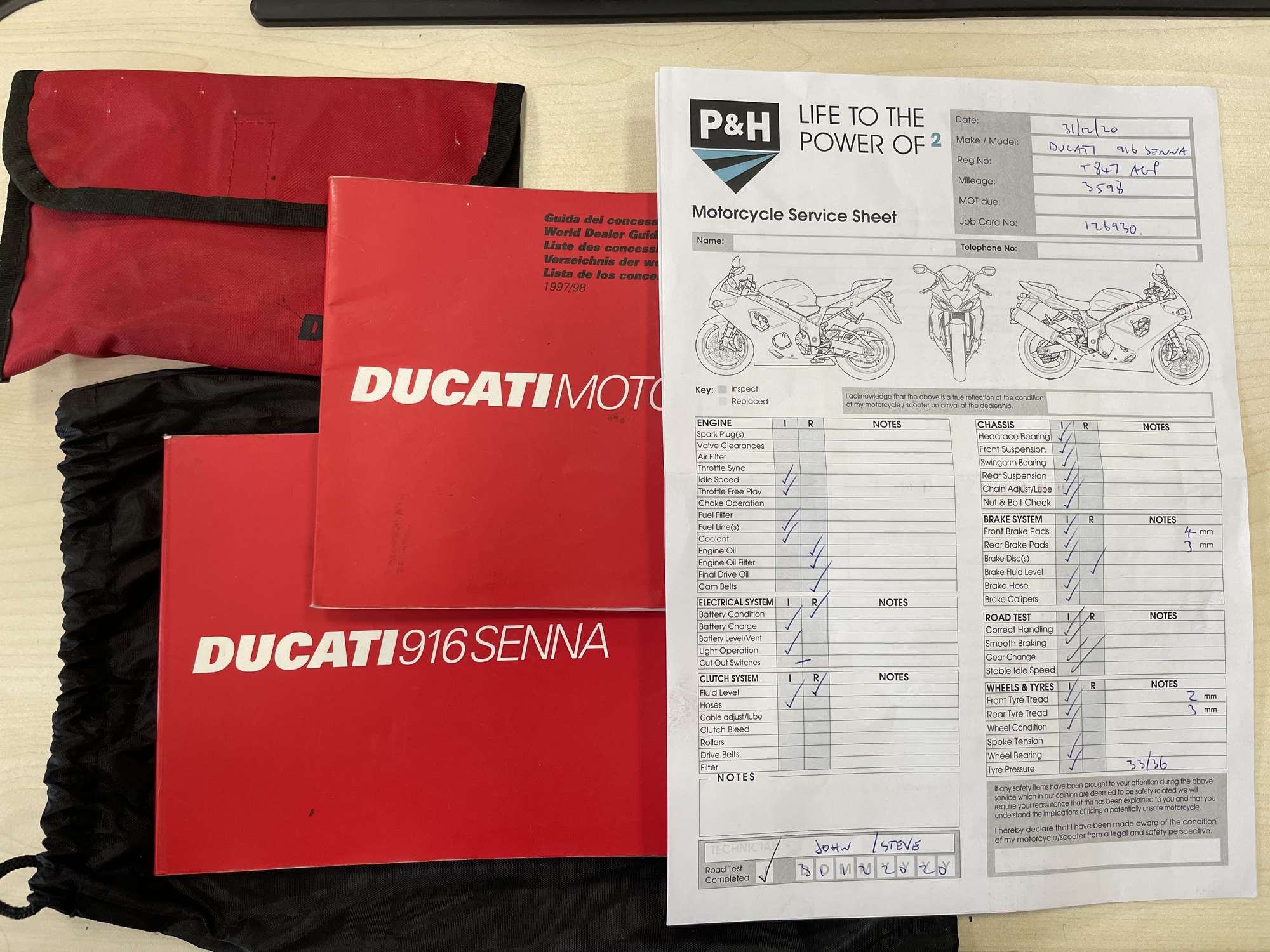 1999 Ducati 916 Senna III 916cc-Sold