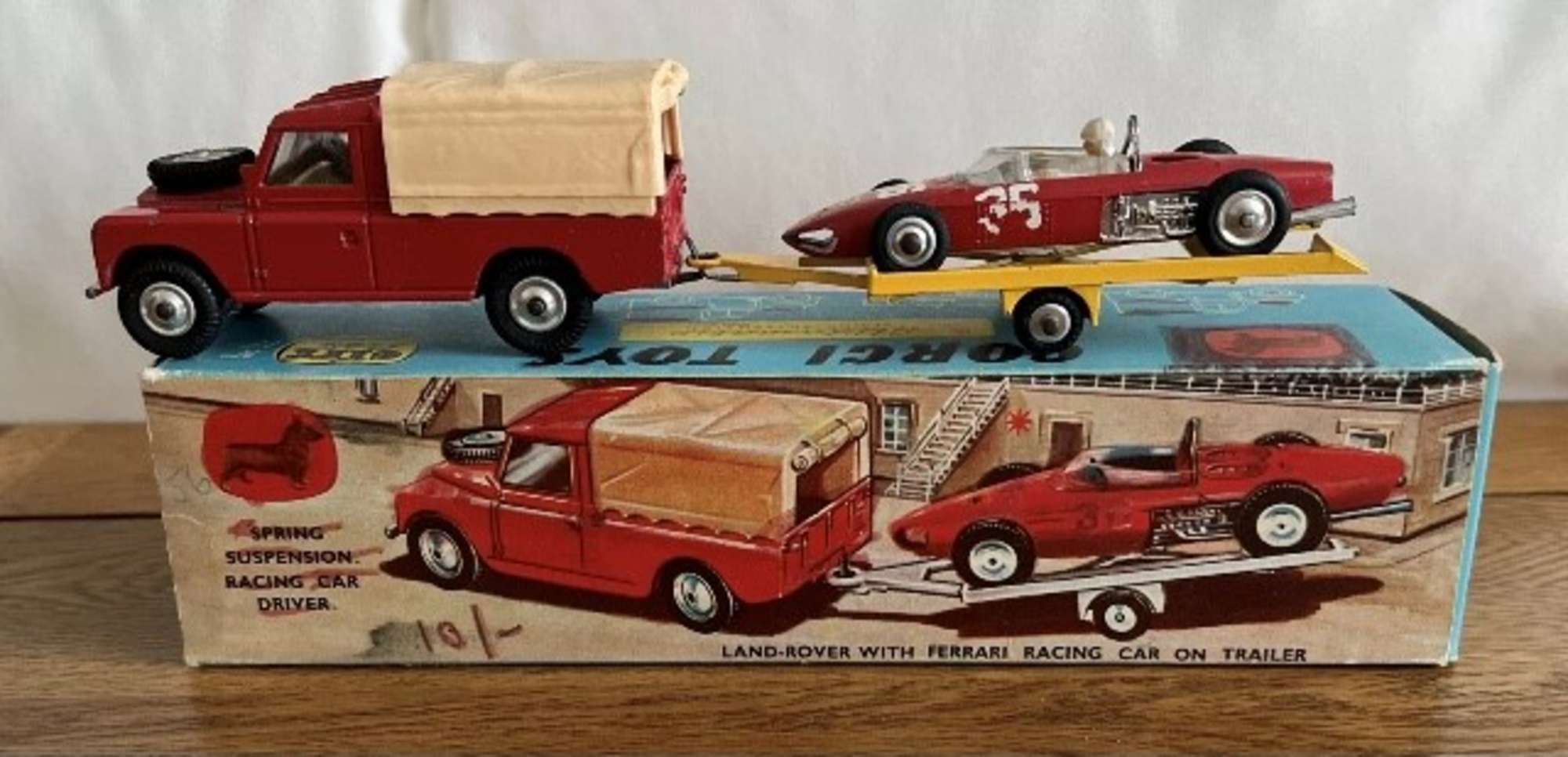 A rare Ferrari F1 Corgi Gift Set No. 17 'Glidamatic' (1963-6-Sold
