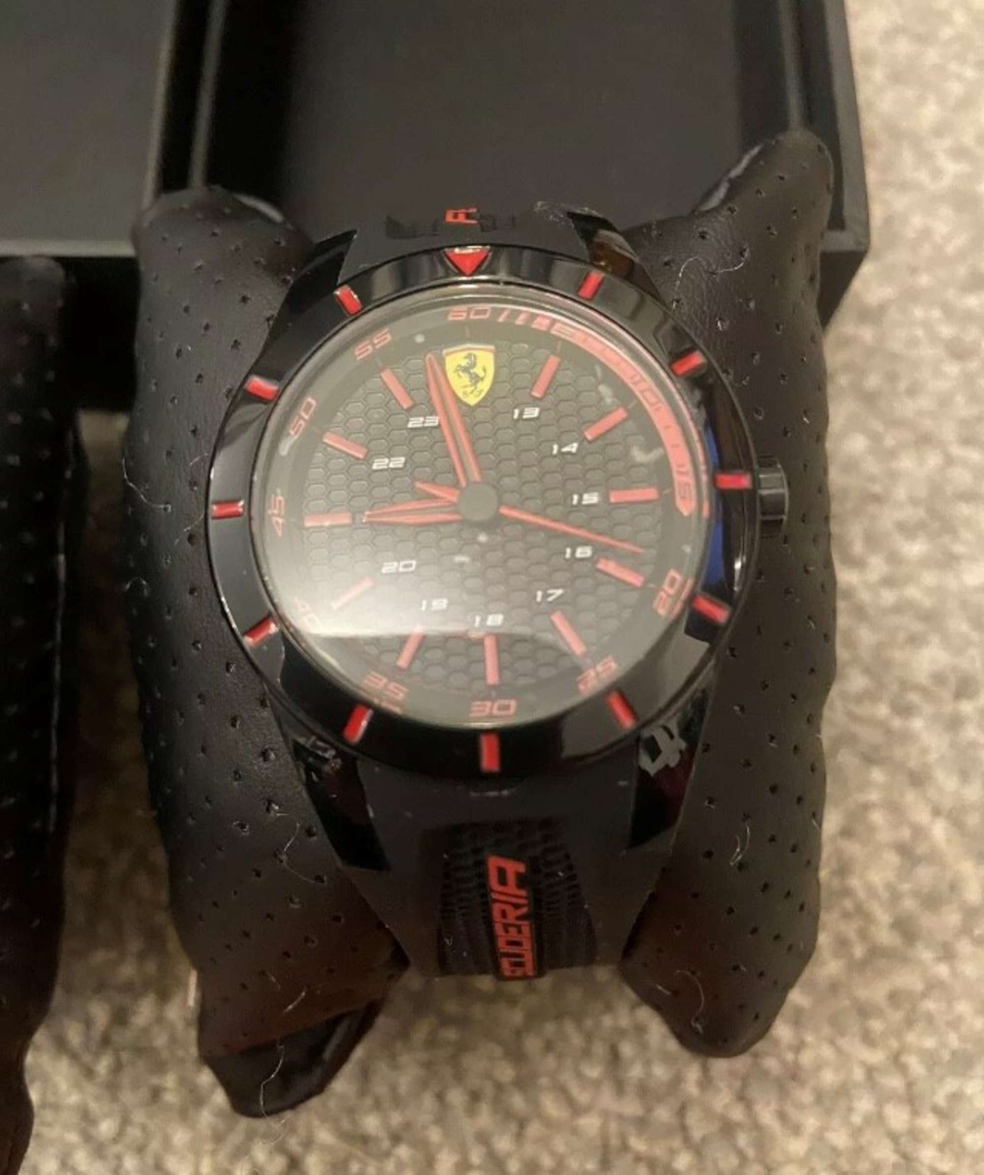 A rare boxed pair of 'His & Hers' Scuderia Ferrari Sports wa-Sold