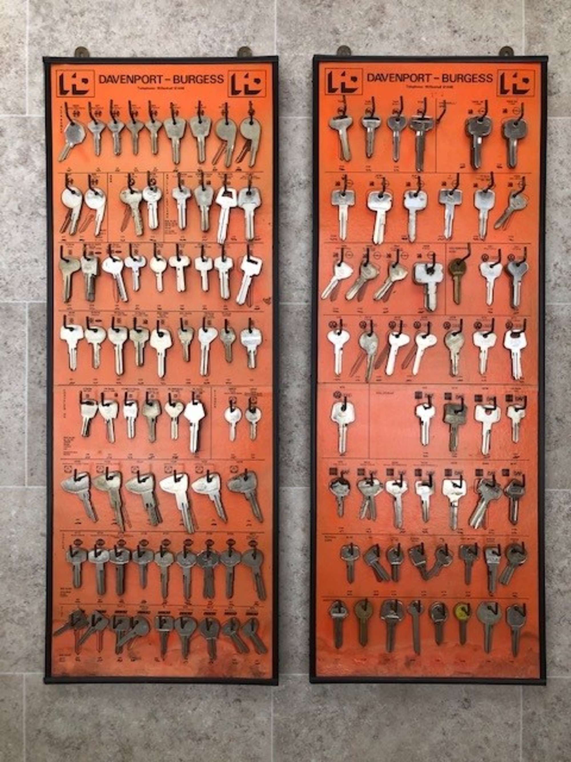 A rare pair of original Davenport Burgess automotive blank k-Sold